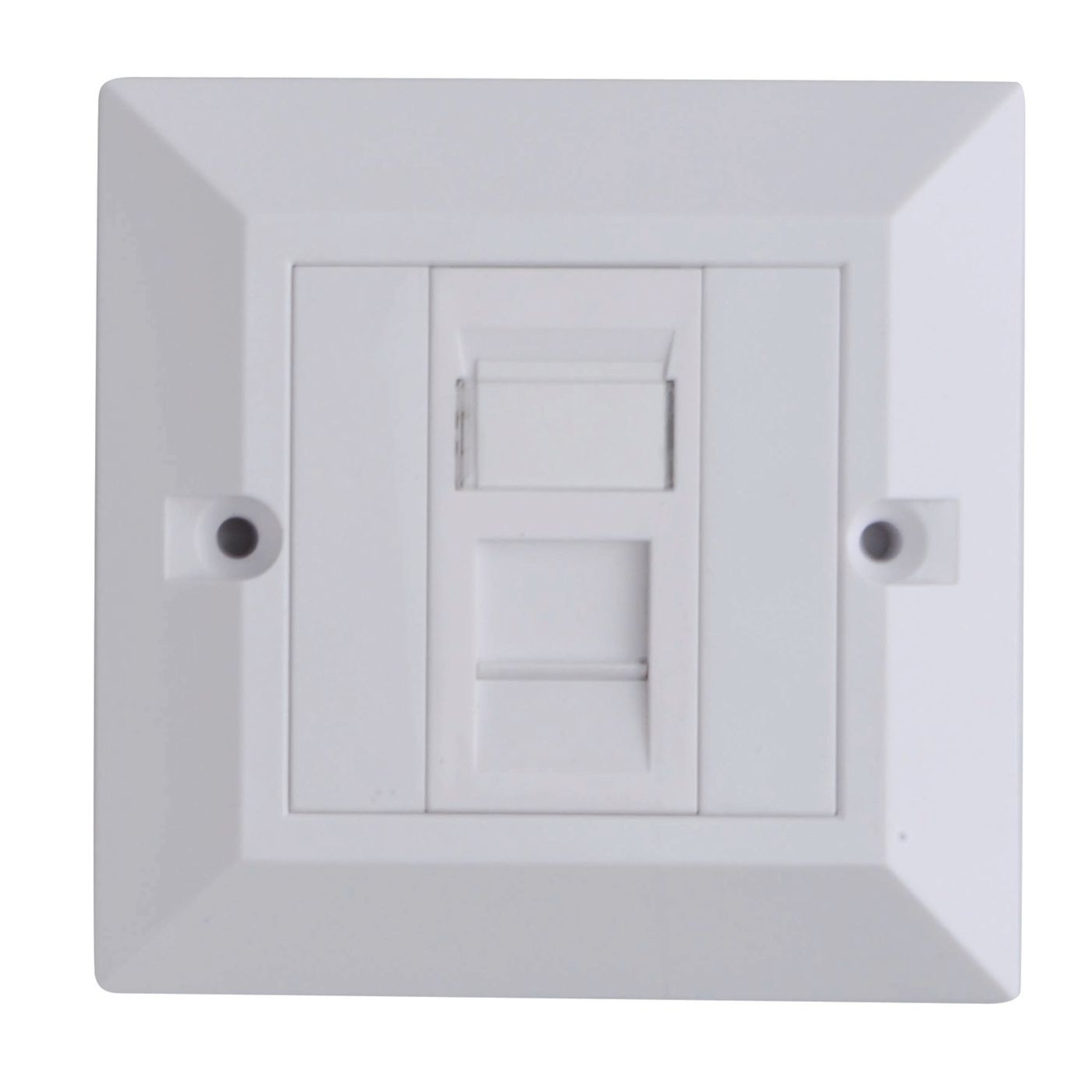 LANVIEW CAT6 Faceplate Single Gang UK Type 86 86mm CAT6 Faceplate