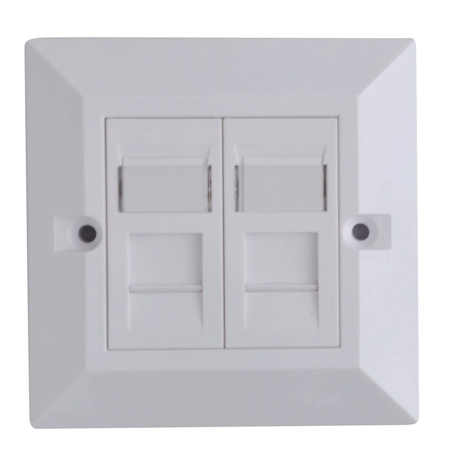 LANVIEW CAT6 Faceplate Dual Gang UK Type 86 86mm CAT6 Faceplate