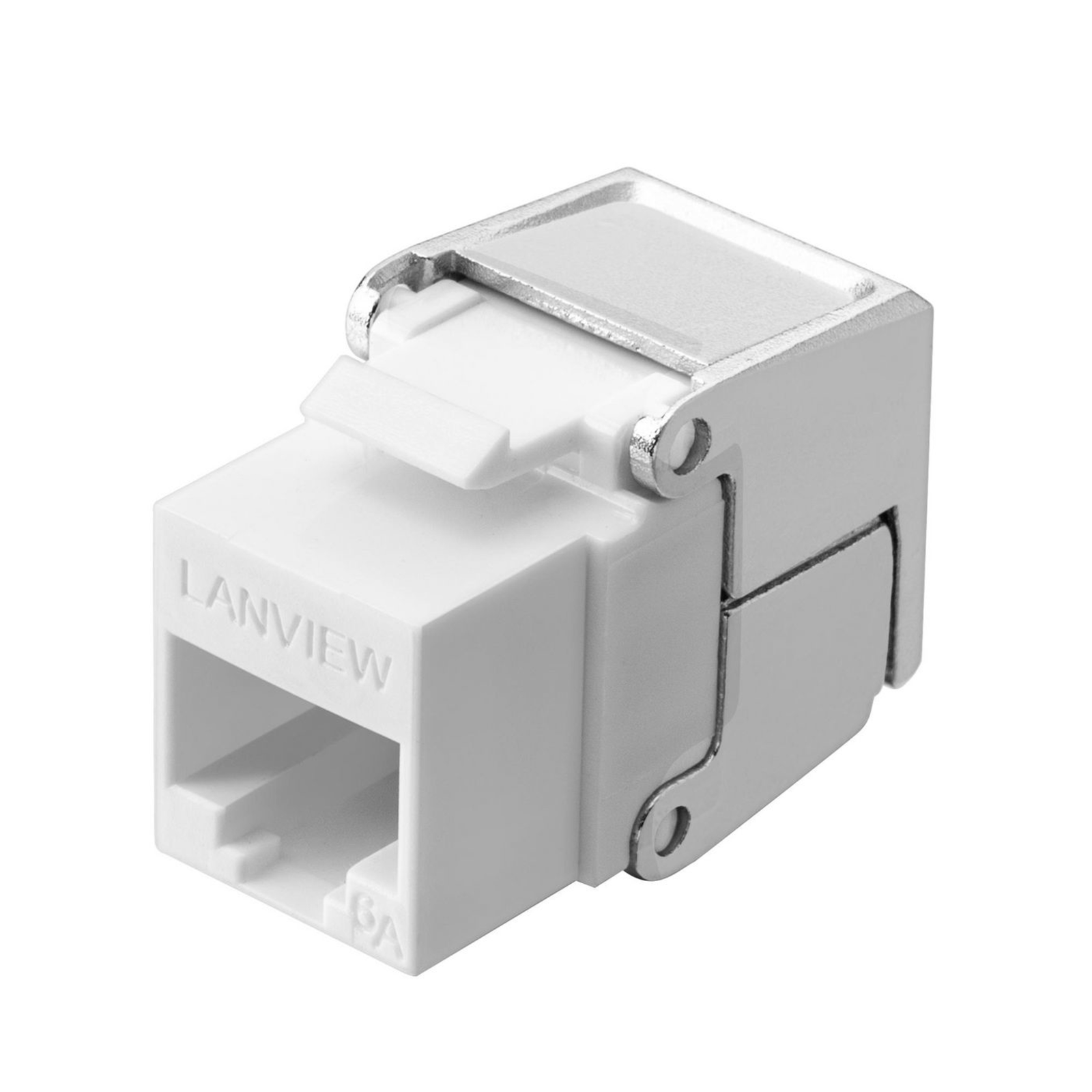 LANVIEW Cat6a Unshielded Flip Jack Keystone