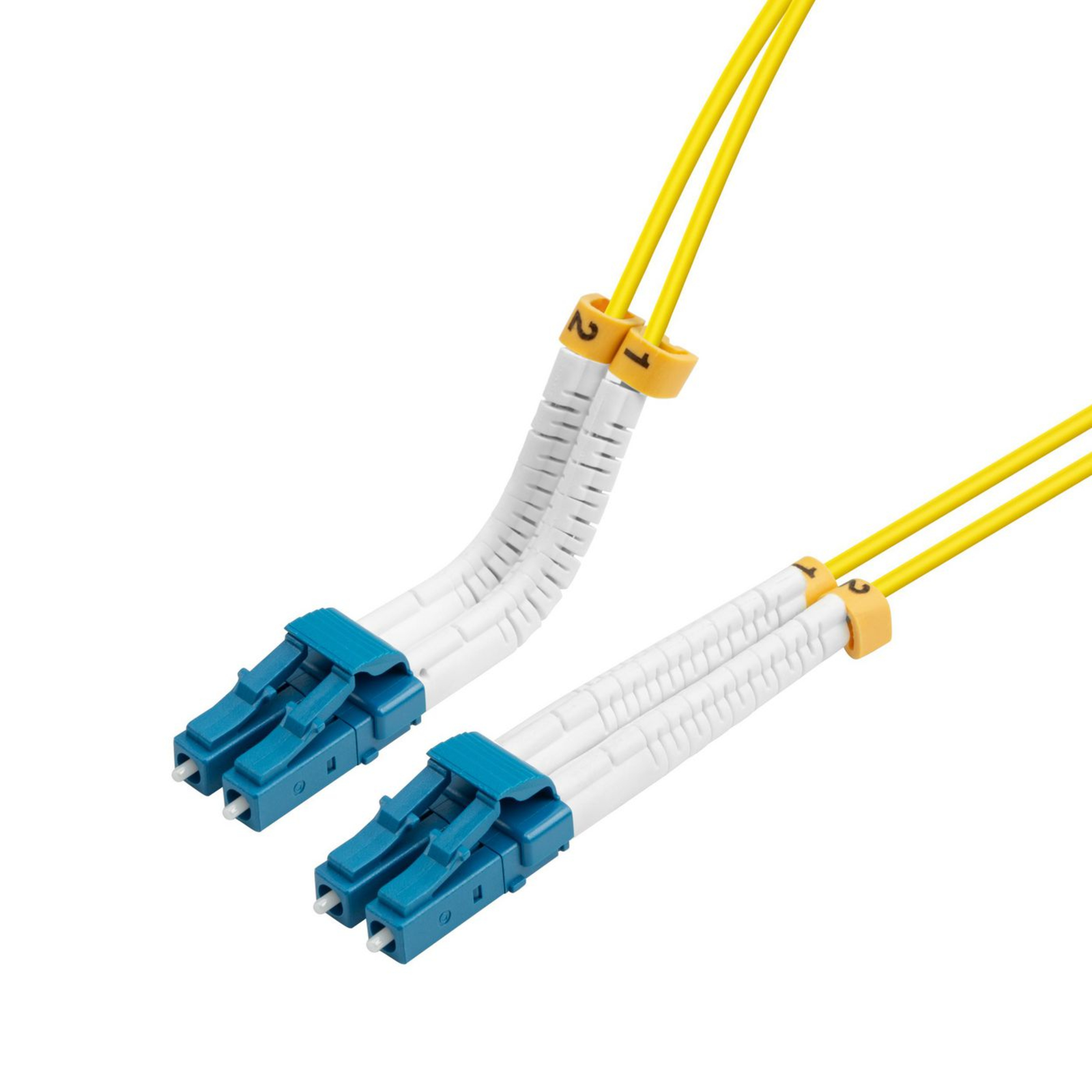 LANVIEW Bendable LC-LC Singlemode Fibre Cable Duplex 2m OS2