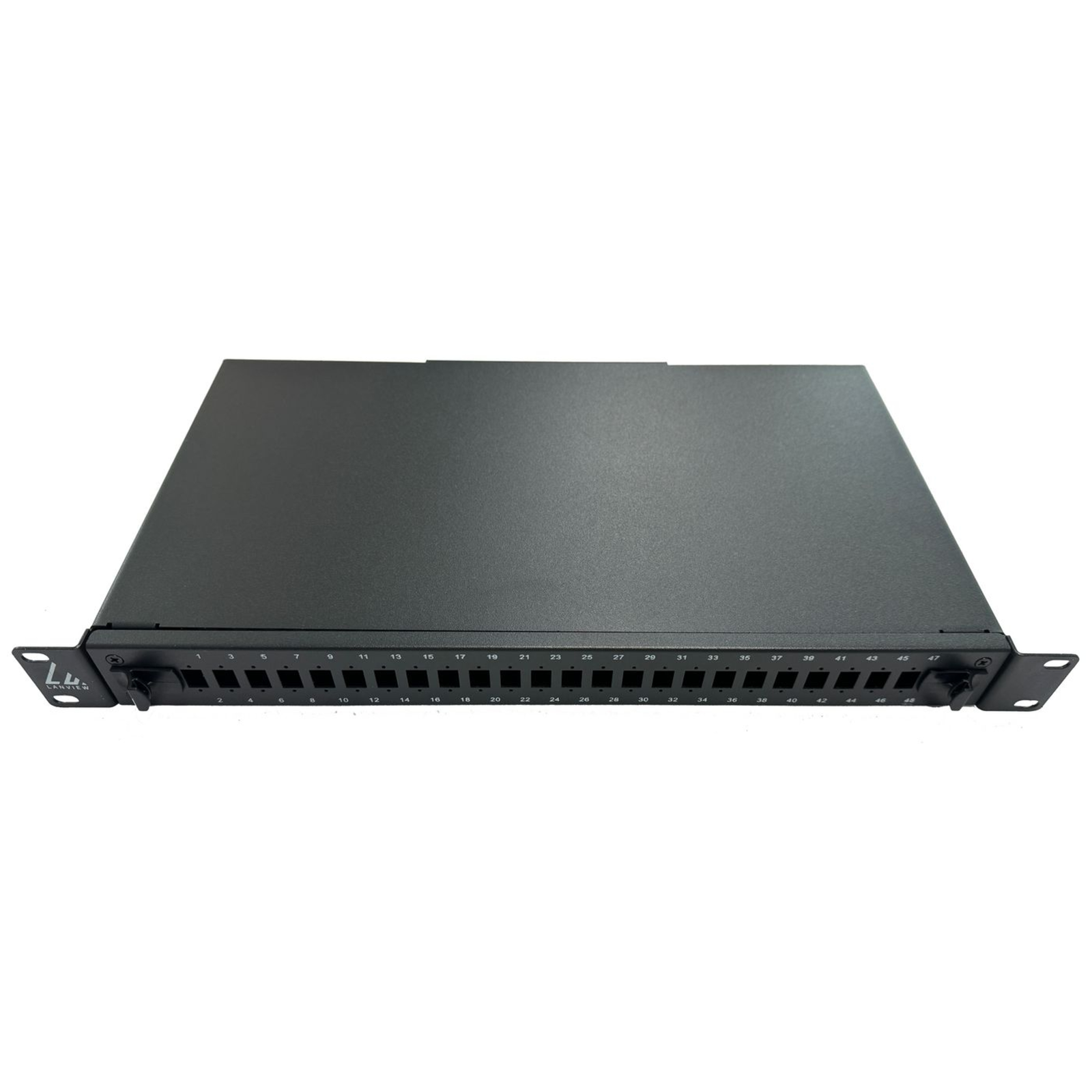 LANVIEW Fibre Patch Panel 19inch 1U 24 Ports for SC Simplex/LC