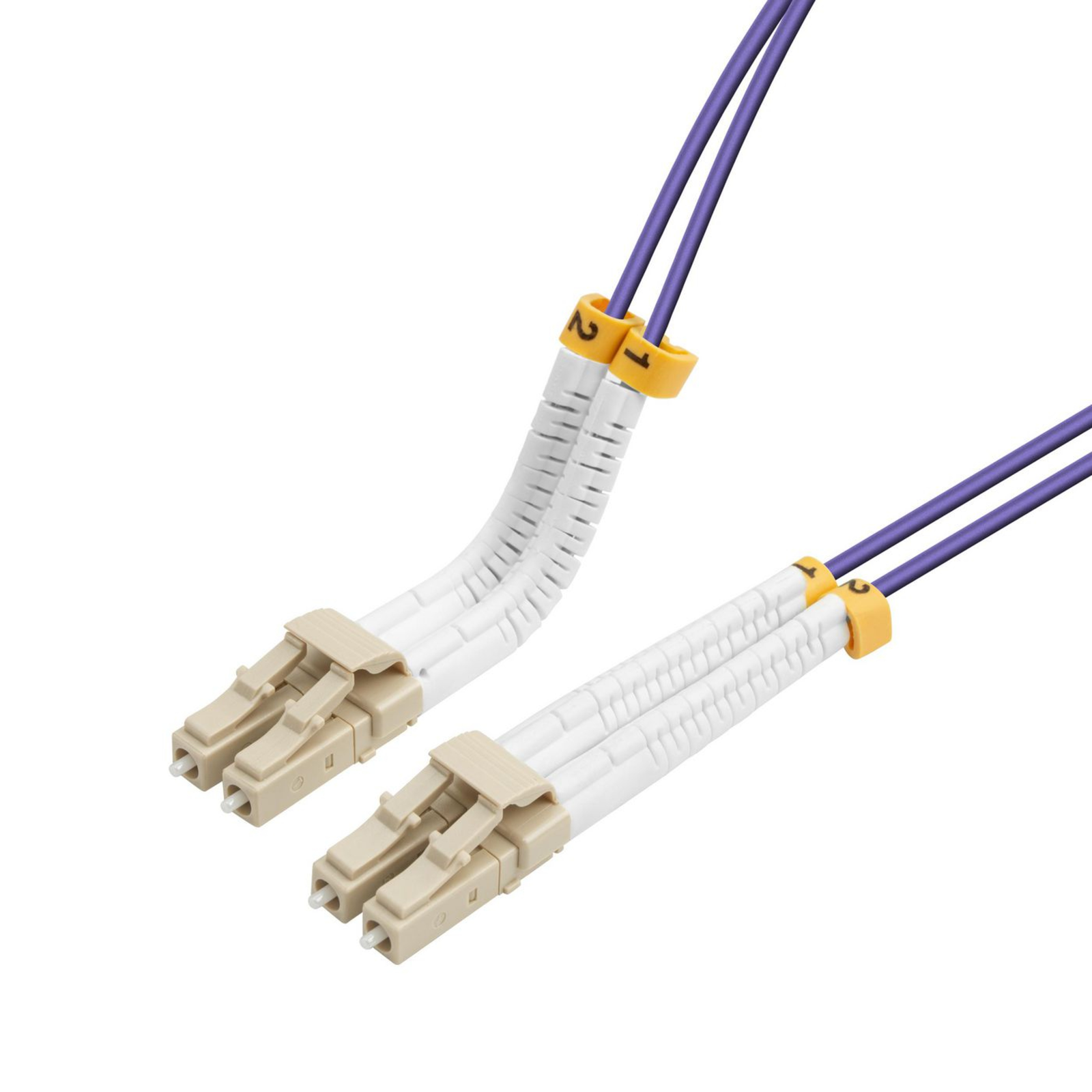 LANVIEW Bendable LC-LC Multimode Fibre Cable Duplex 1m OM4