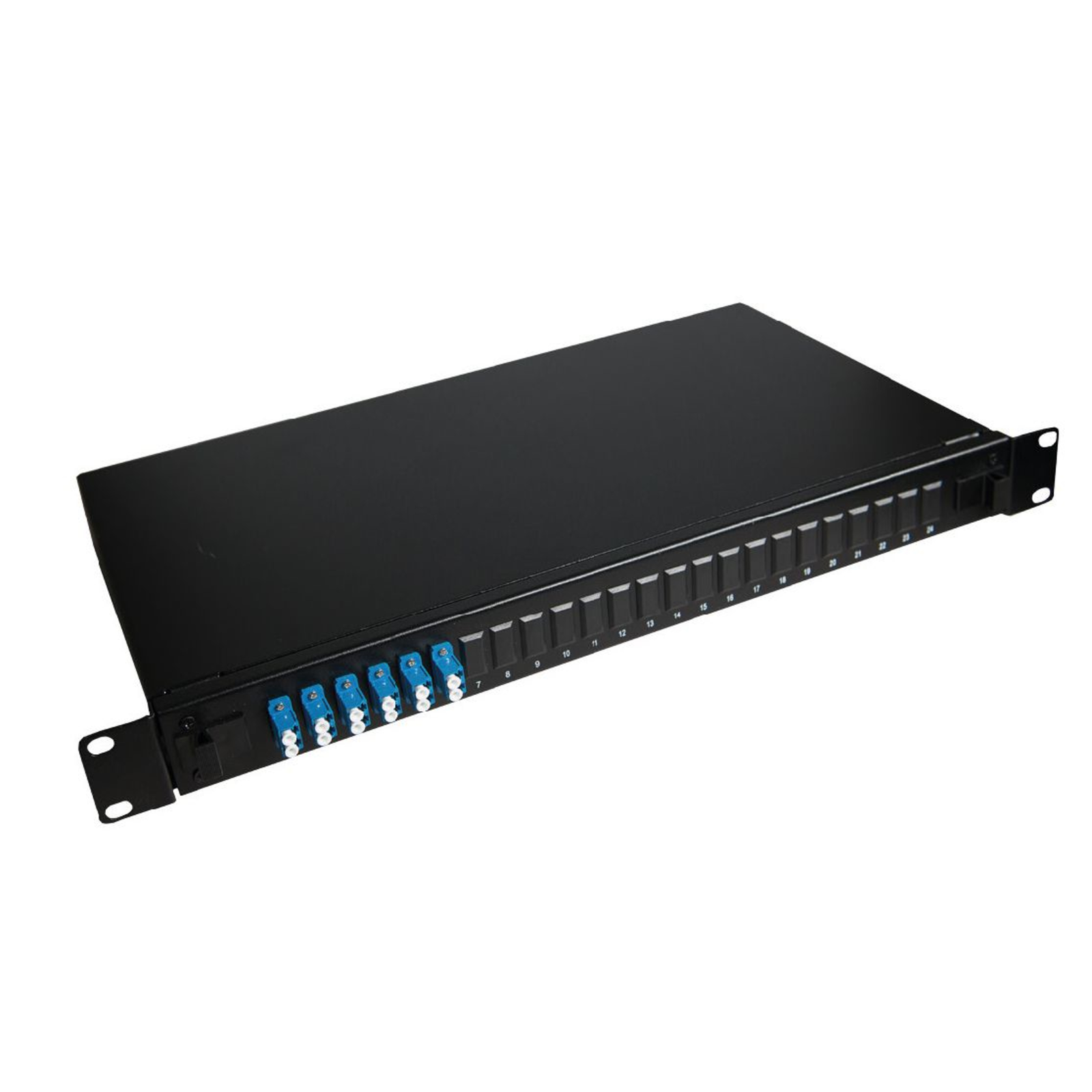 LANVIEW Fibre Patch Panel 19inch 1U with 6 X LC Duplex Singlemode