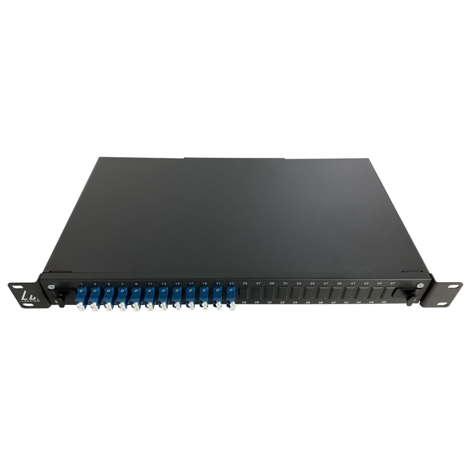 LANVIEW Fibre Patch Panel 19inch 1U with 12 X LC Duplex