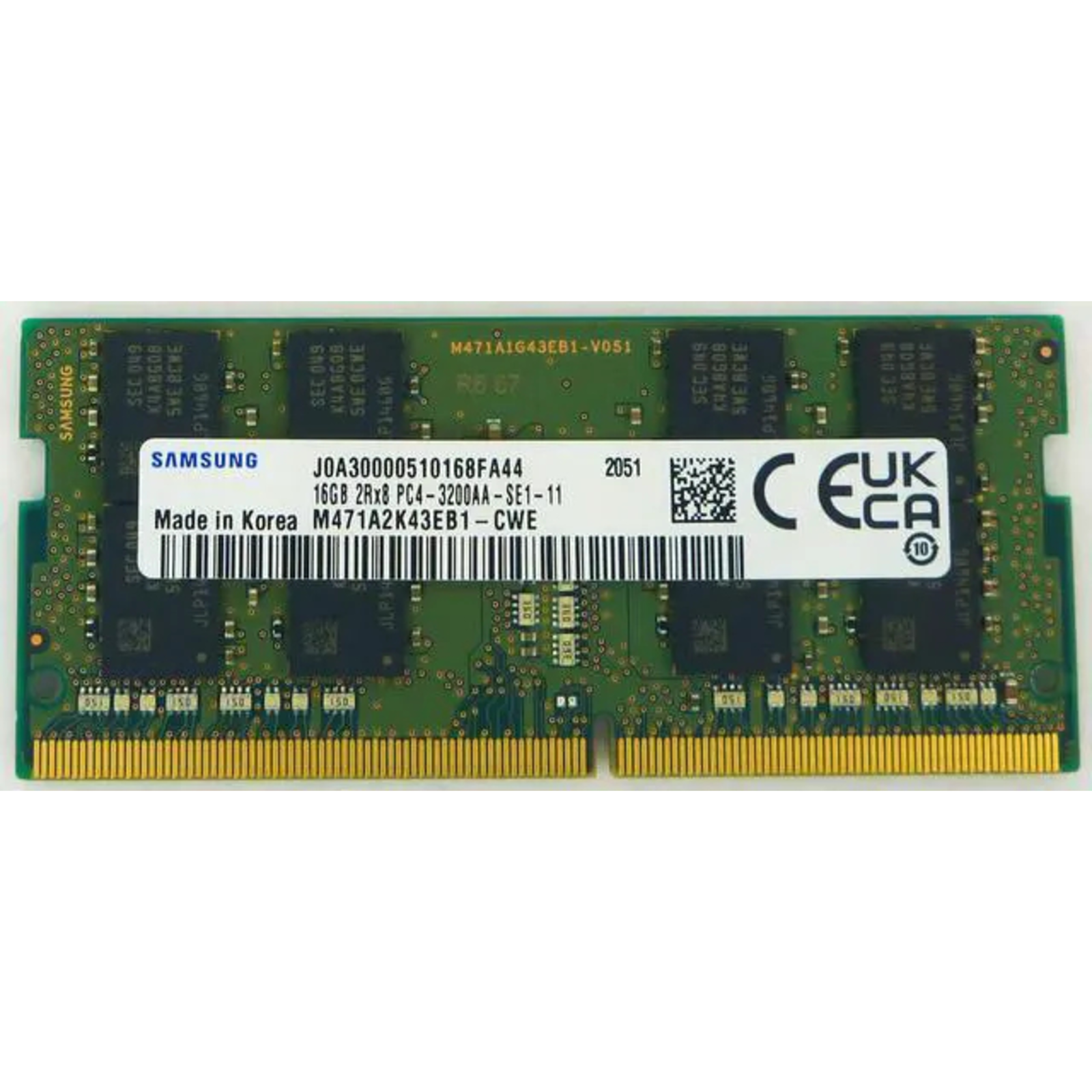 Samsung 16 GB 1 X 16 GB DDR4 3200 MHz 260-pin SO-DIMM