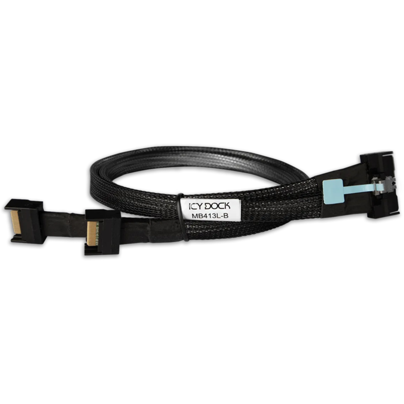 Icy Dock Cable MCIO 8i- 2x 4 SSF-TA-1016 Black 0.5m