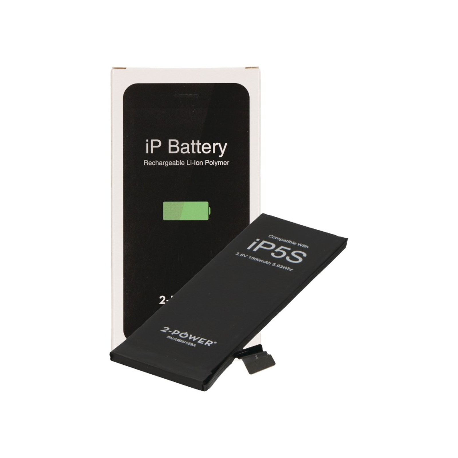 2-POWER Replacement IPhone Battery 3.8V 1560mAh Apple IPhone 5S