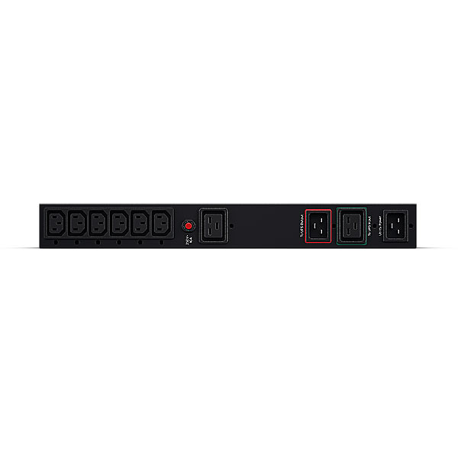 CyberPower Zbh By-pass Manual IEC Outlet PDU 1U Input 16A 1xC19+2xC20 Output 16A 1x C19+ 10A 6xC13
