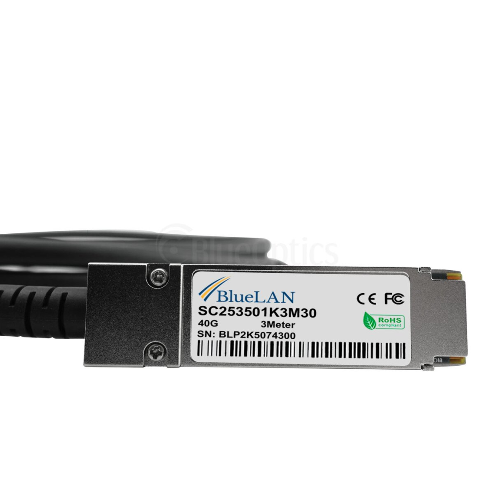 BlueOptics NVIDIA MC2609130-003 Compatible BlueLAN QSFP DAC SC253501K3M30