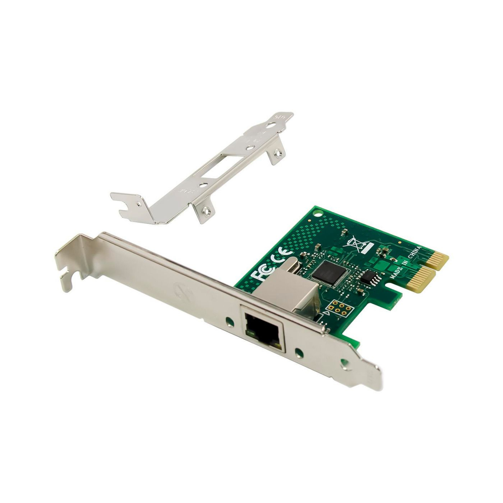 Micro Connect 1 Port RJ45 Network Card PCIe Main Chip WGI210AT