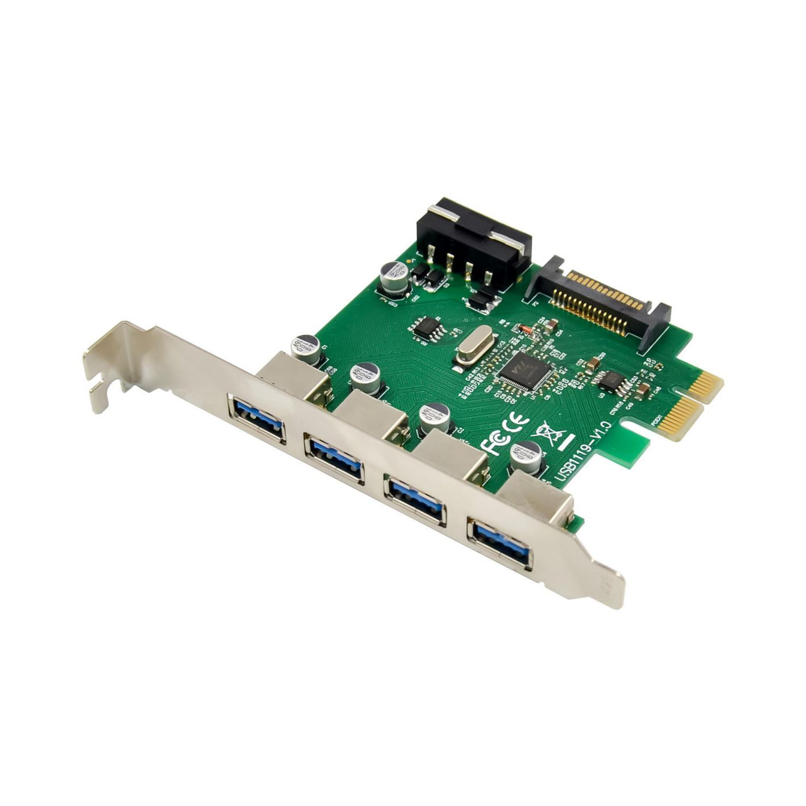 Micro Connect 4 Port USB 3.0 PCIe Card Main Chip VL805 4 External