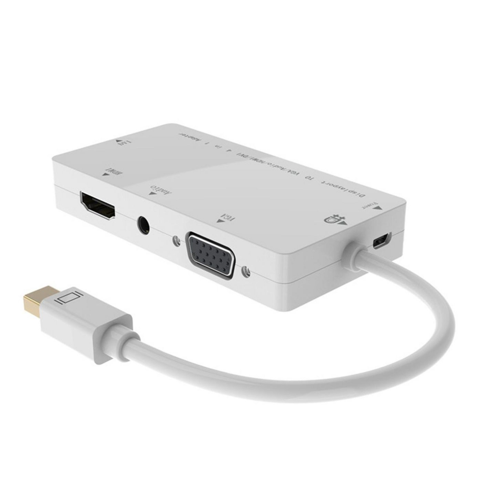 Micro Connect Mini DP to DVI/HDMI/VGA/Audio for MacBook Pro IMac Surface