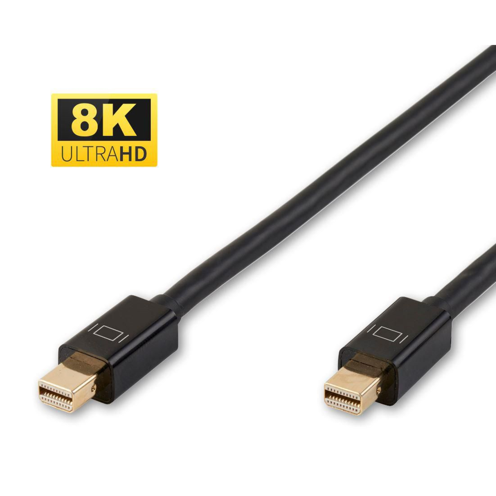 Micro Connect 8K Mini Displayport Cable 1m Version 1.4 gold-plated Plugs
