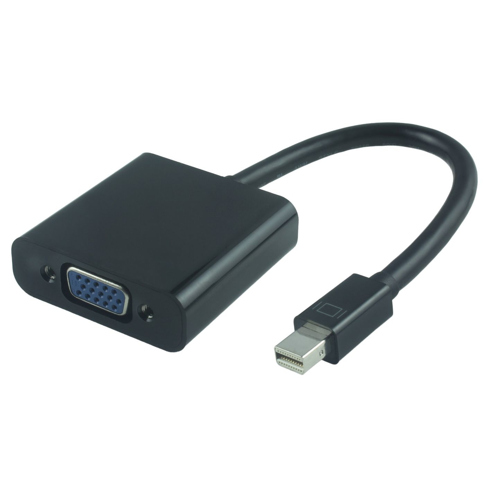 Micro Connect Active Mini DP VGA Adaptor Mini DP M VGA Female Black