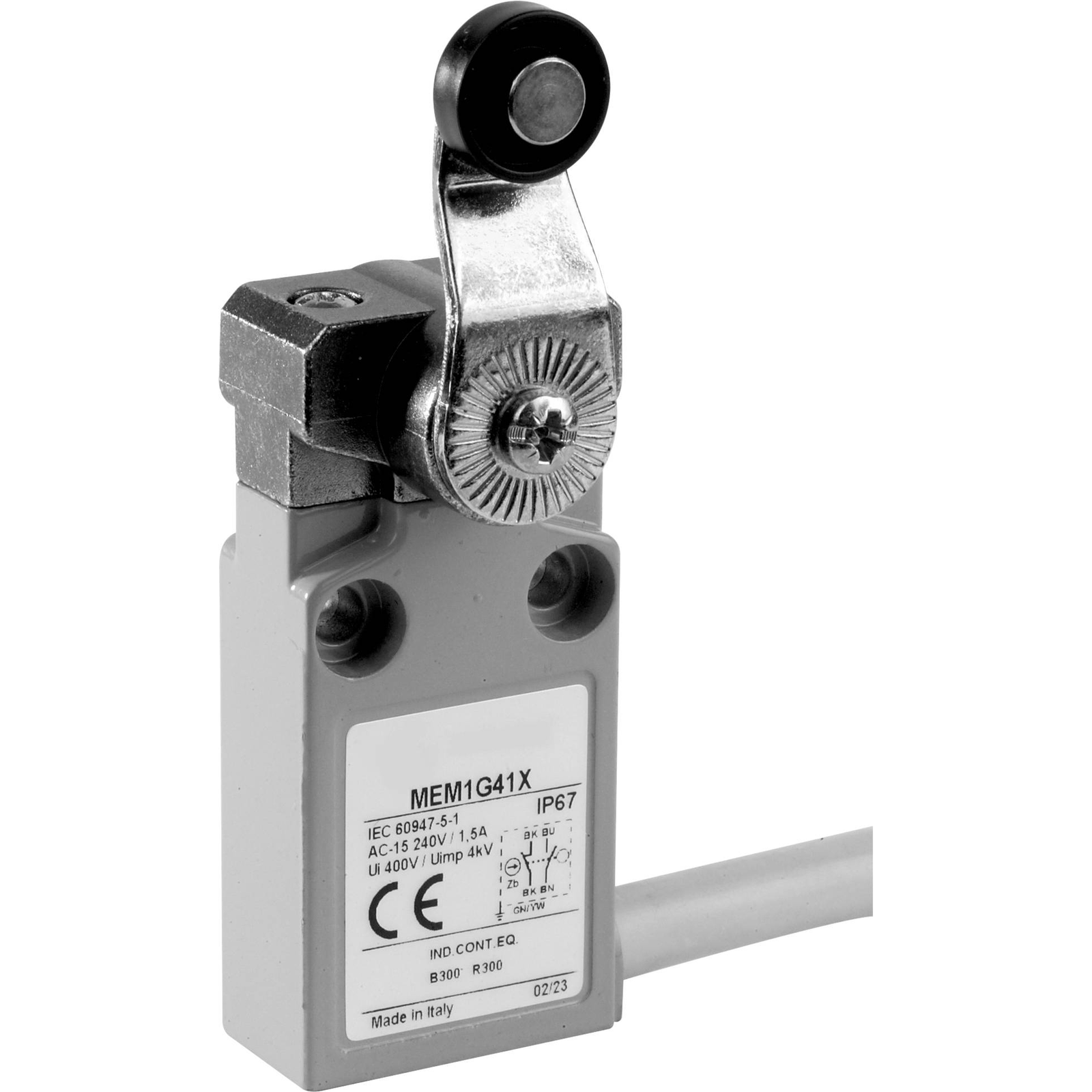 Panasonic MEM1G42ZD MEM1G42ZD Limit Switch 24 V 5 A Roller Lever IP67 1 Pc.