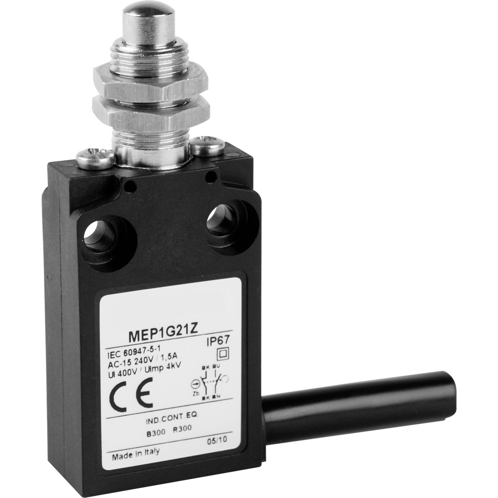 Panasonic MEP1G21Z Limit Switch 24 V 5 A Stoessel with Screw Thread IP67 1 Pc.