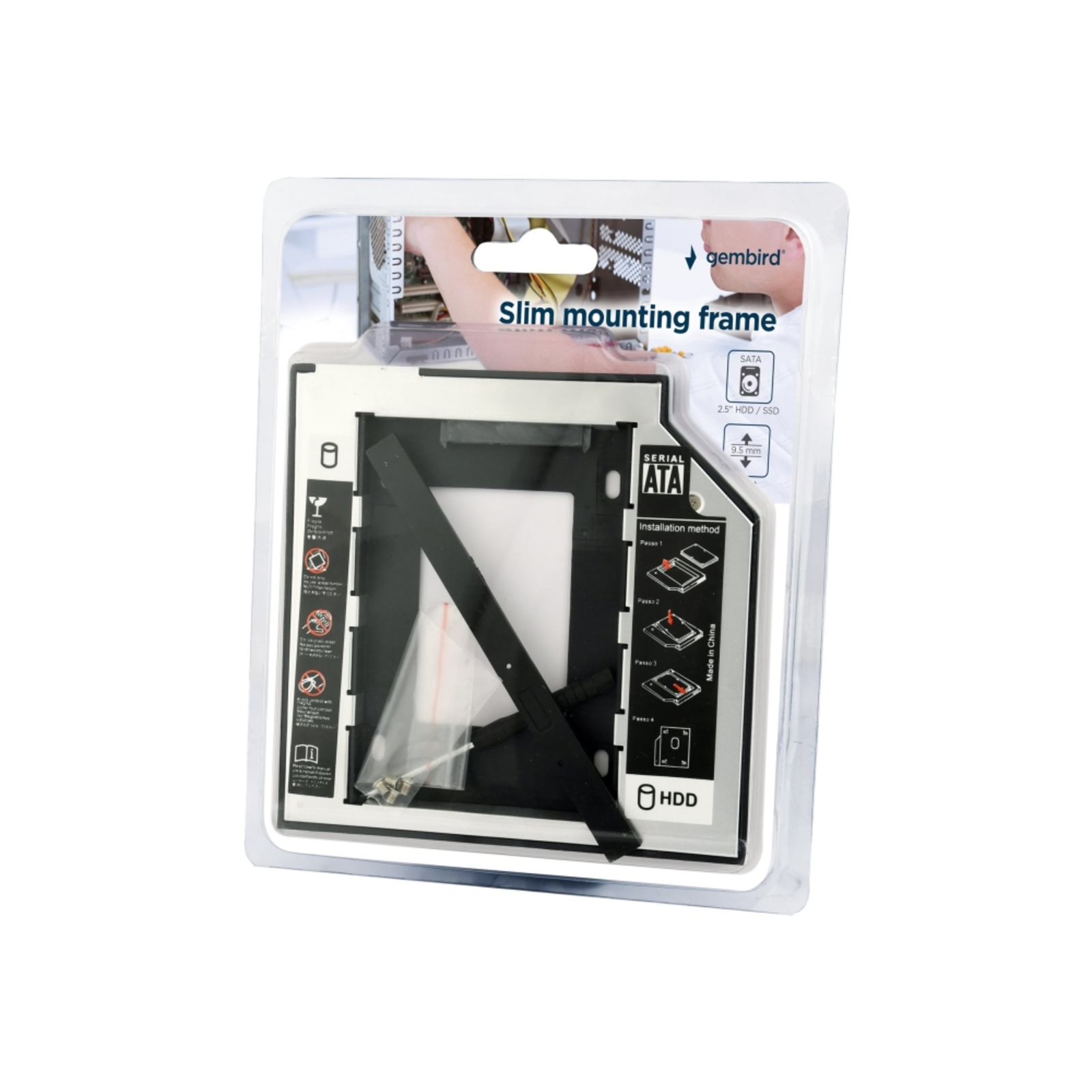Gembird MF-95-01 Portable 2.5inch to 5.25inch Bay Adapter
