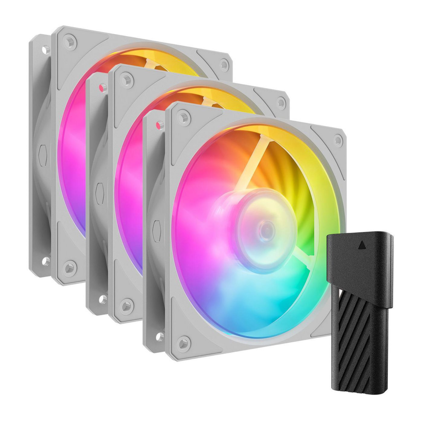 Cooler Master Mobius 120P ARGB 3-pack White Fan Set