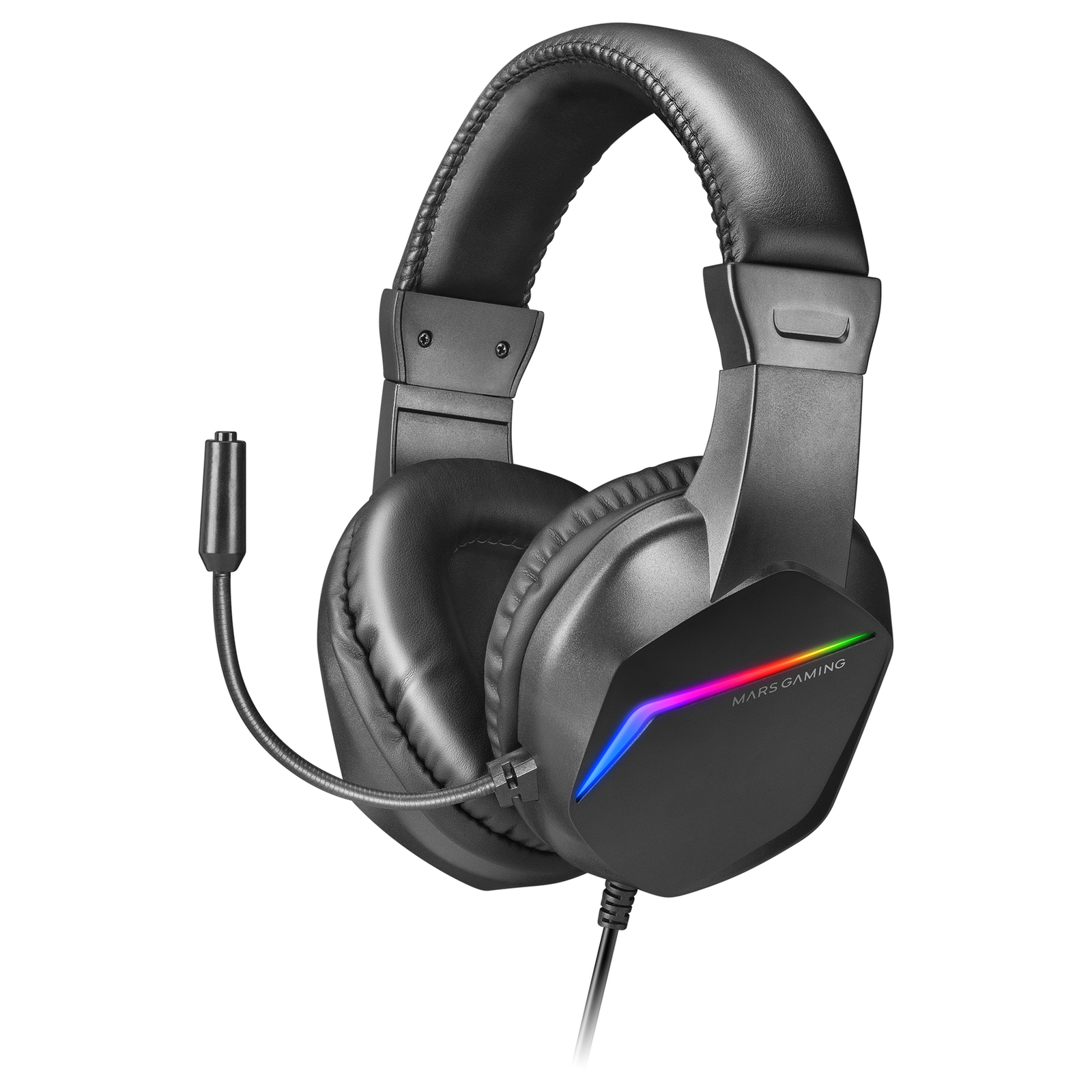 Mars Gaming MH122 FRGB Black Gaming Headphones