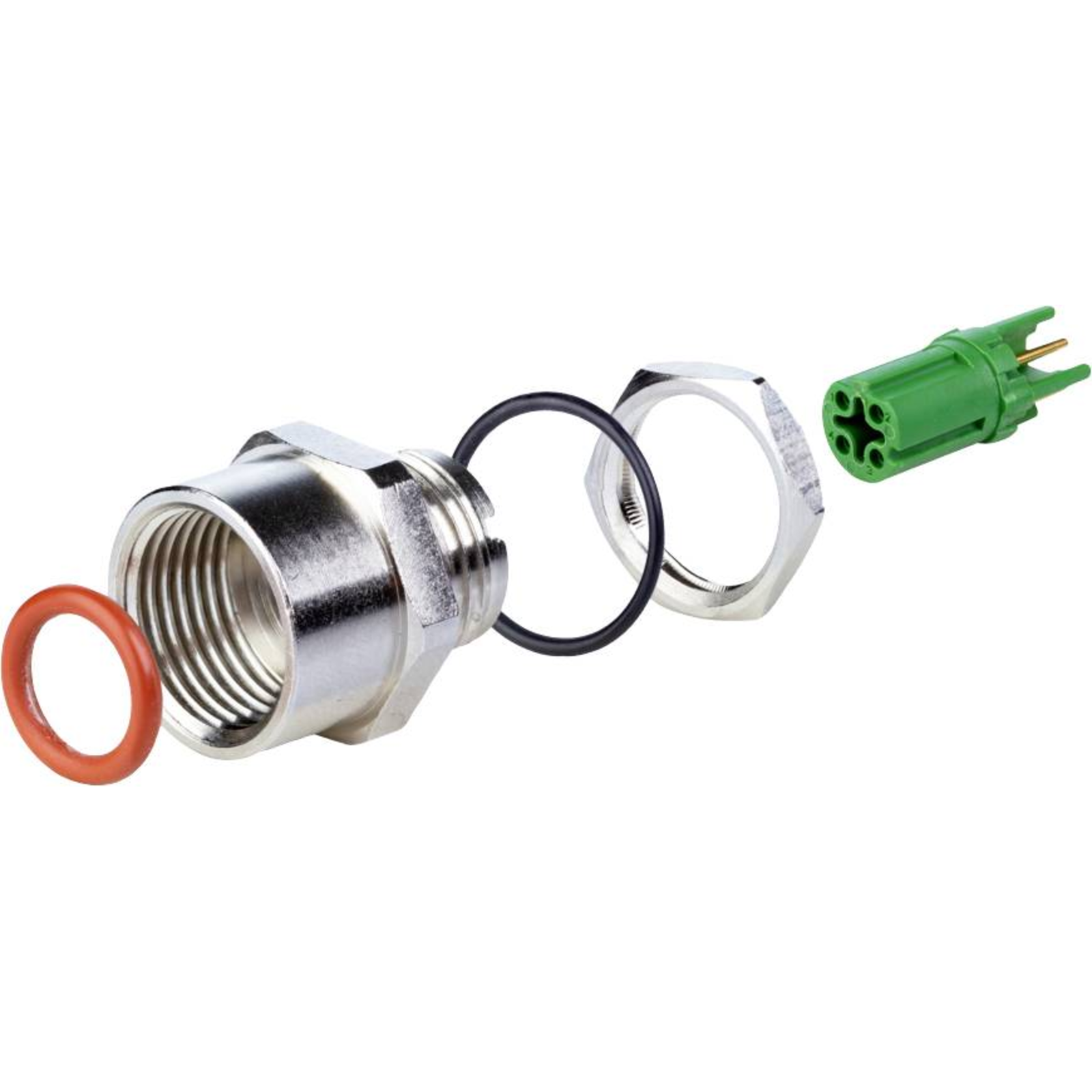 METZ CONNECTmmT361A115-0001 M12 Steel Female Straight IP67 1 Pc(s)