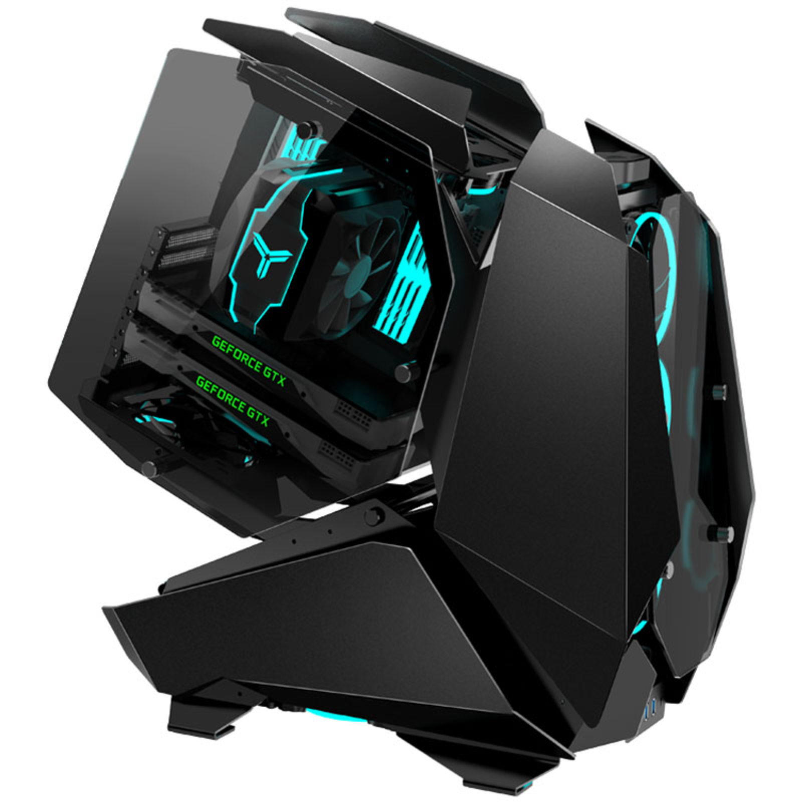 jonsbo MOD5 Big-Tower Showcase Tempered Glass Black