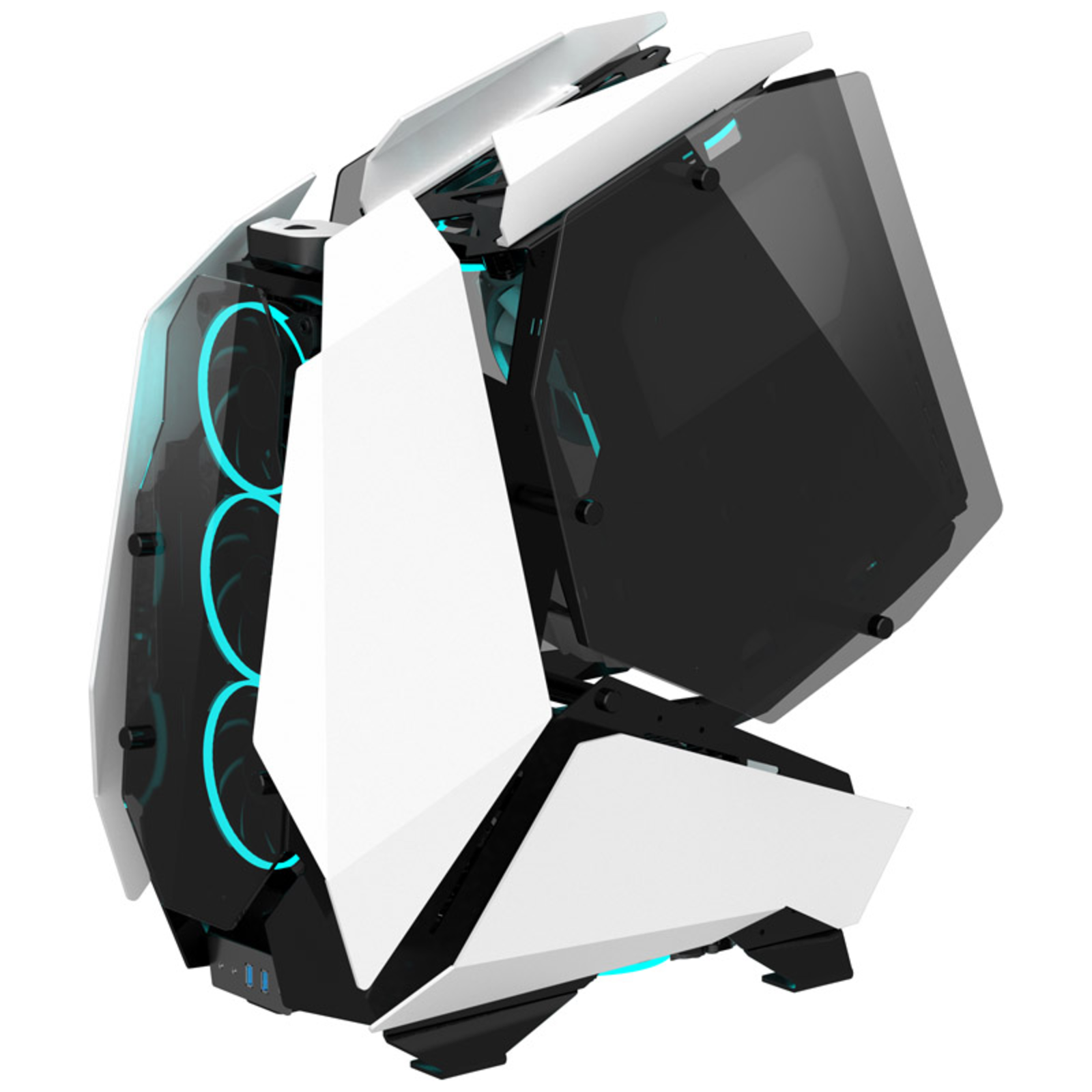 jonsbo MOD5 Big-Tower Showcase Tempered Glass White