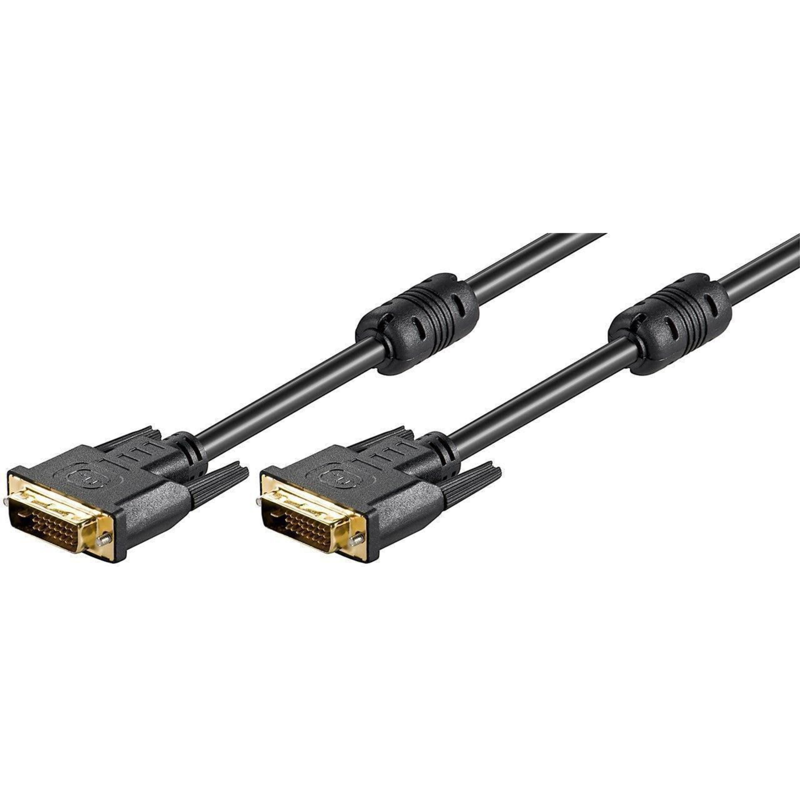 Micro Connect DVI-D 24+1-pin W. Ferrit M-M