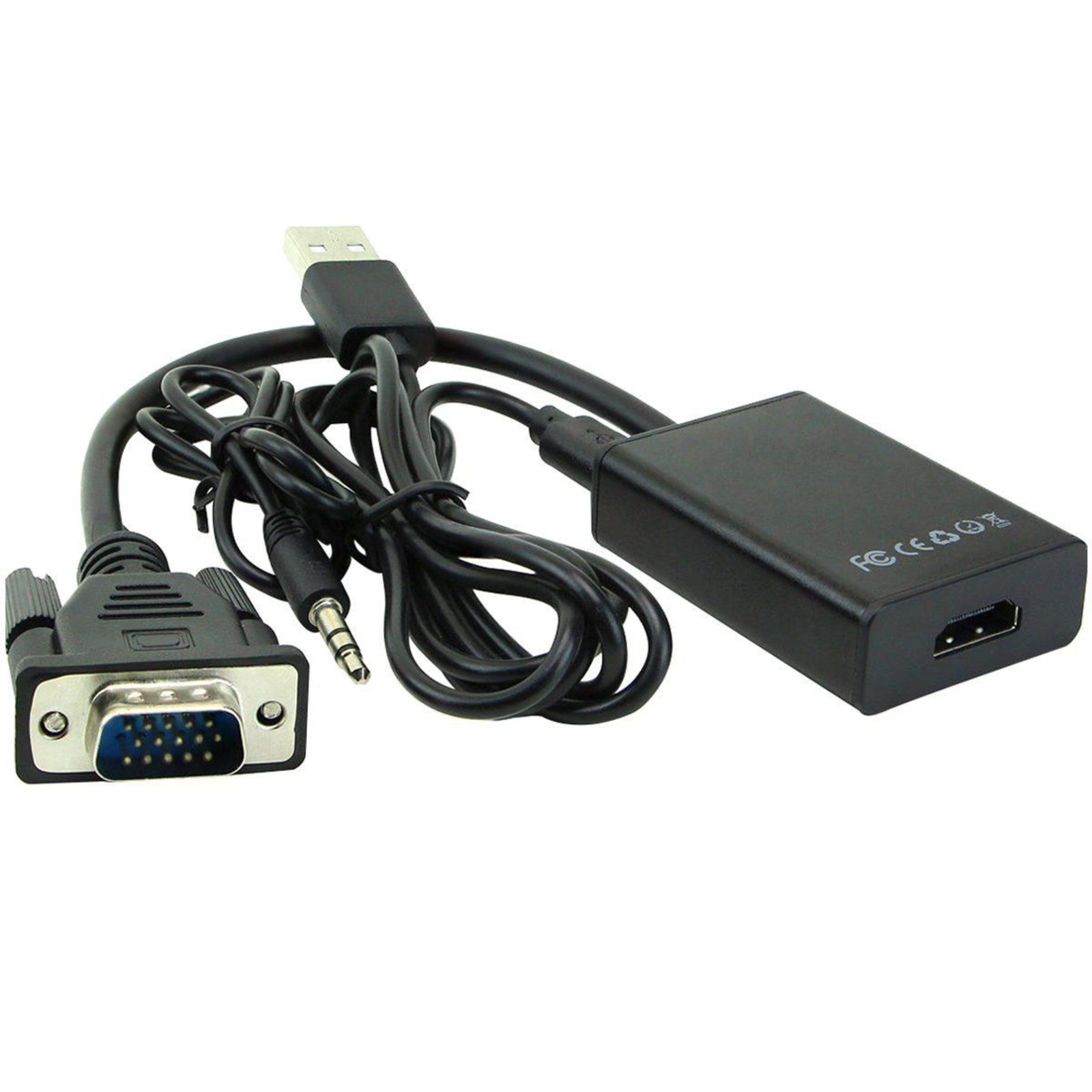 Micro Connect VGA + Audio to HDMI ConverterWith USB Power And Audio.