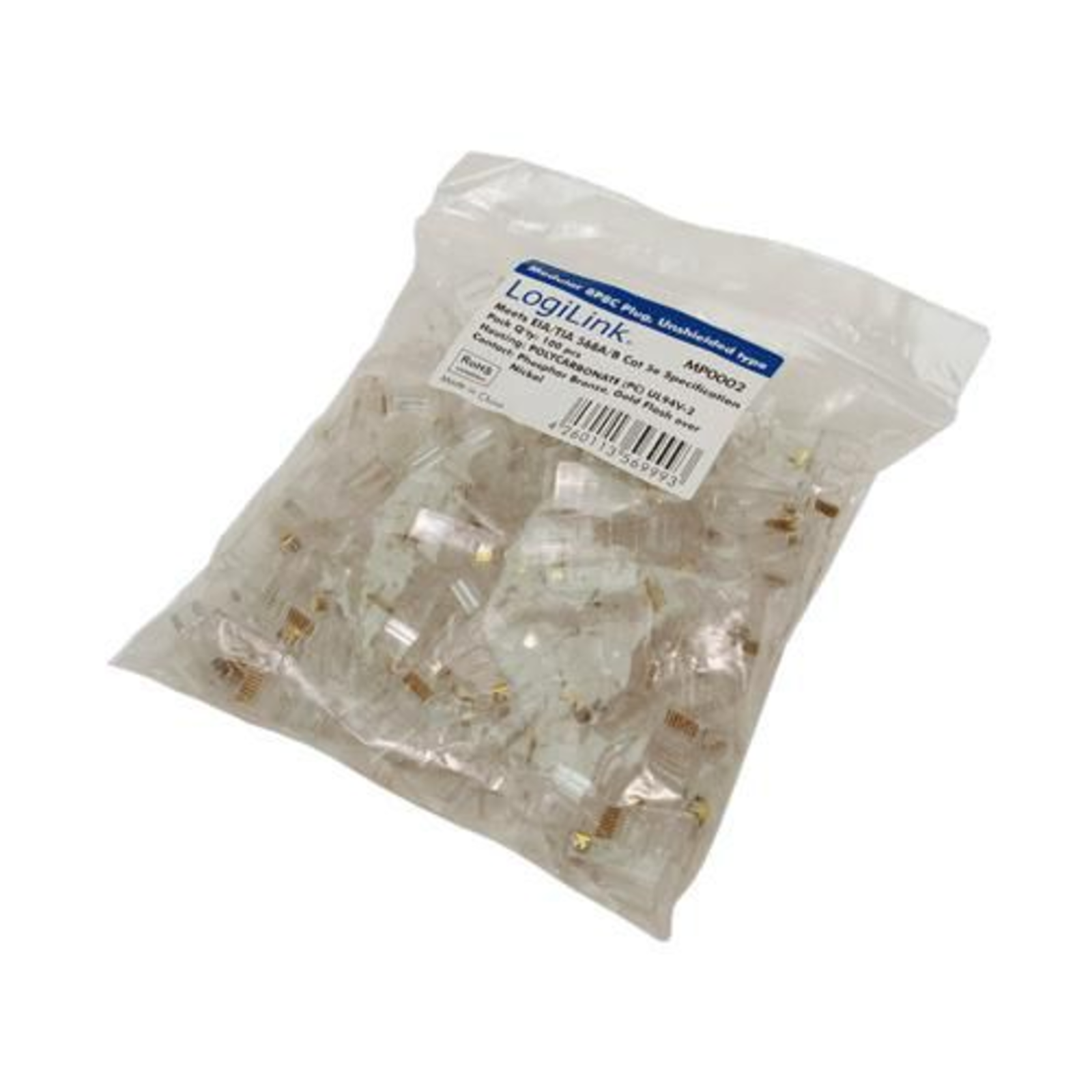 LogiLink Network Connection RJ-45 (M) Unshielded CAT 5e (pack of 100)