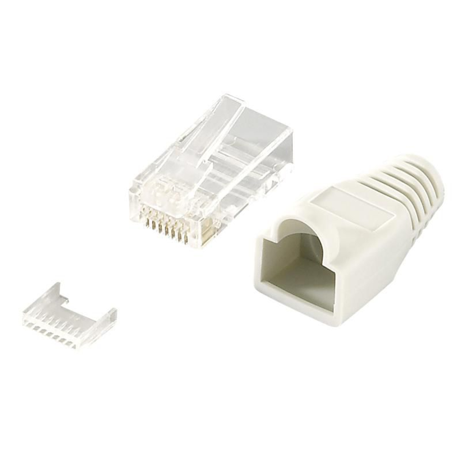 LOGILINK MP0023 LOGILINK RJ45 UTP Cat6 Plugs with Osonk Gray,100pcs