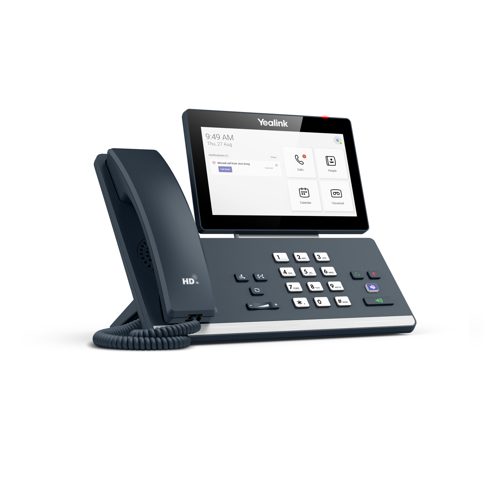 Yealink MP58 Teams Edition IP Telephone Grey Corded Handset Desktop Bank