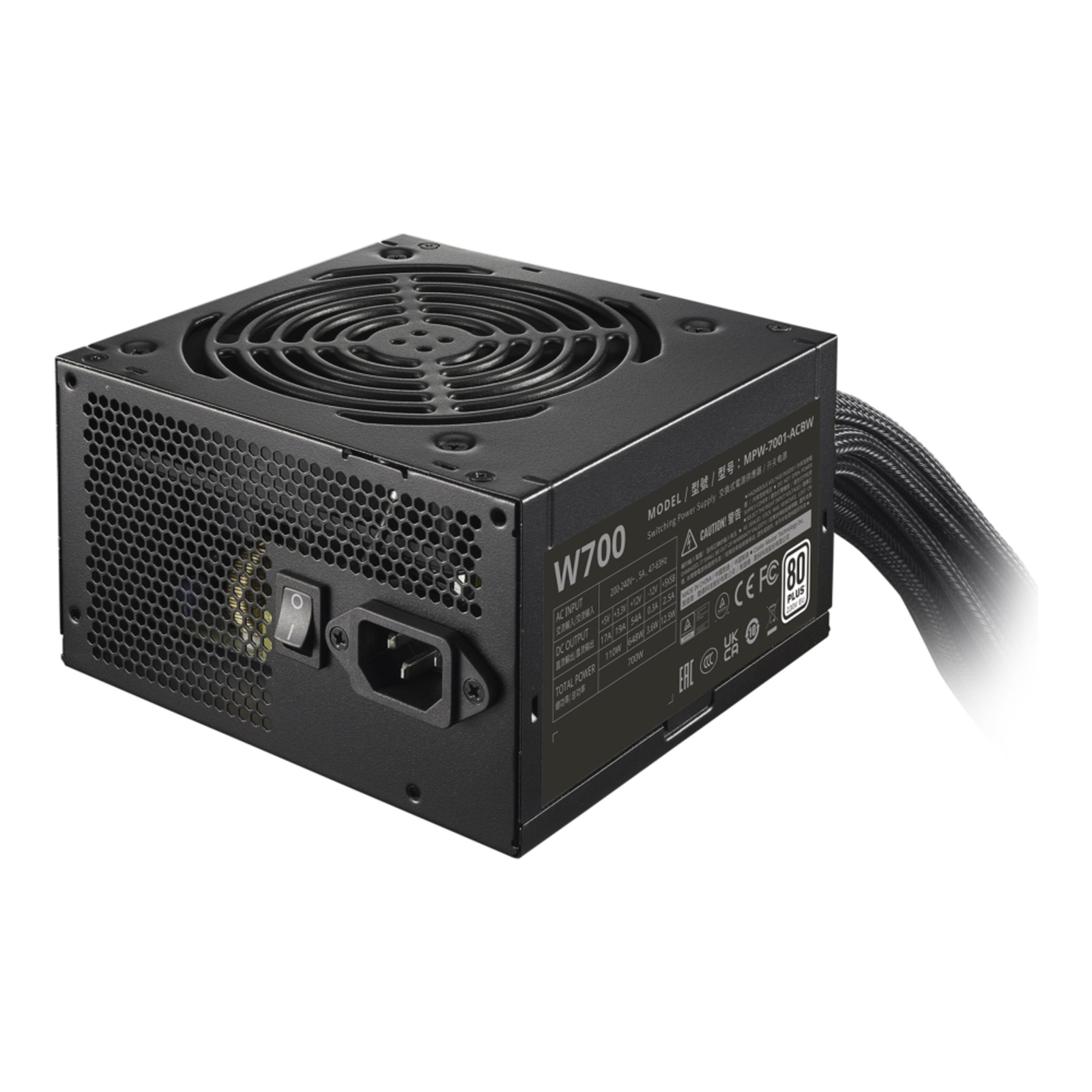 Cooler Master ELITE NEX WHITE 230V 700 Black 2x PCIe 700 Watts