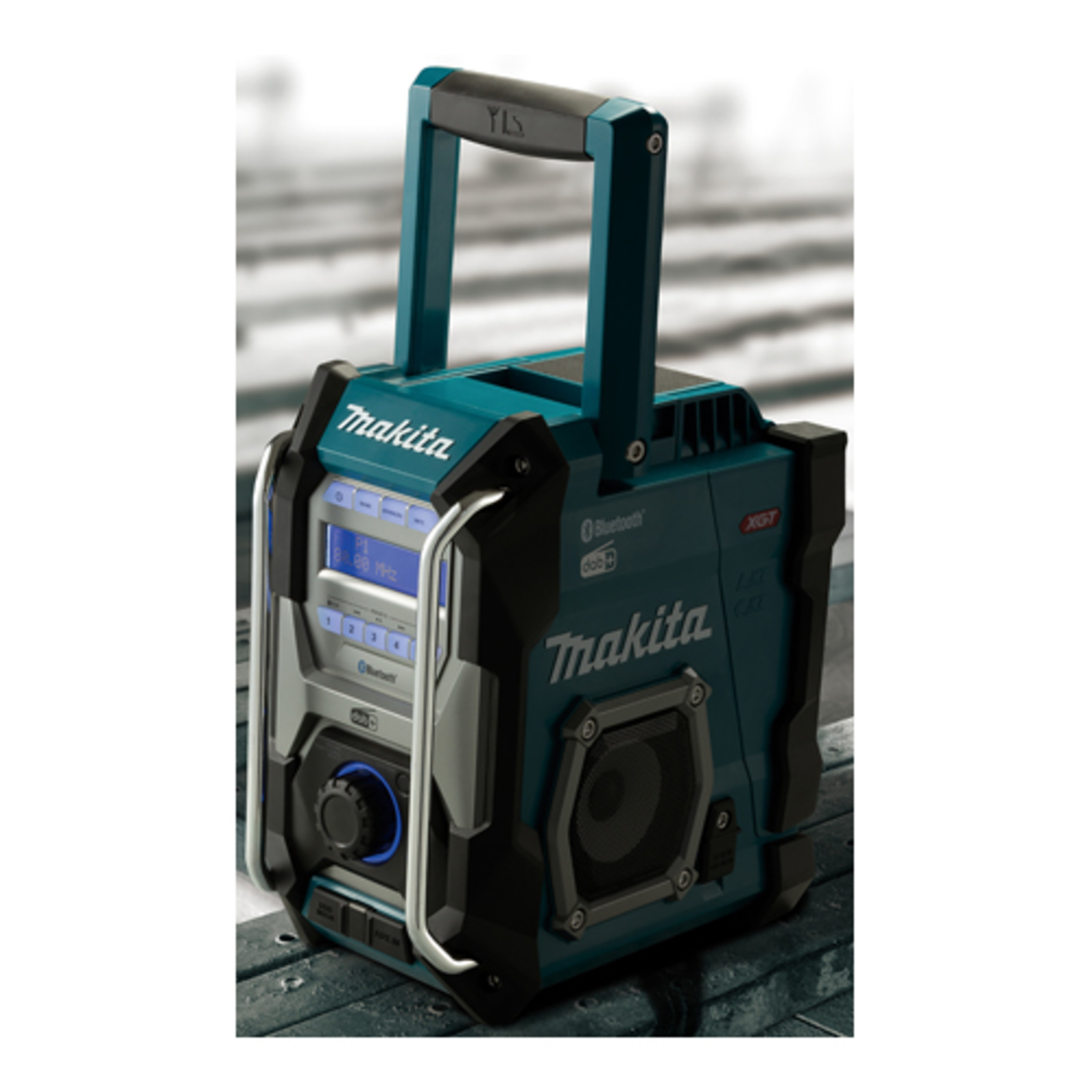 makita MR004GZ Construction Site Radio Blue Black