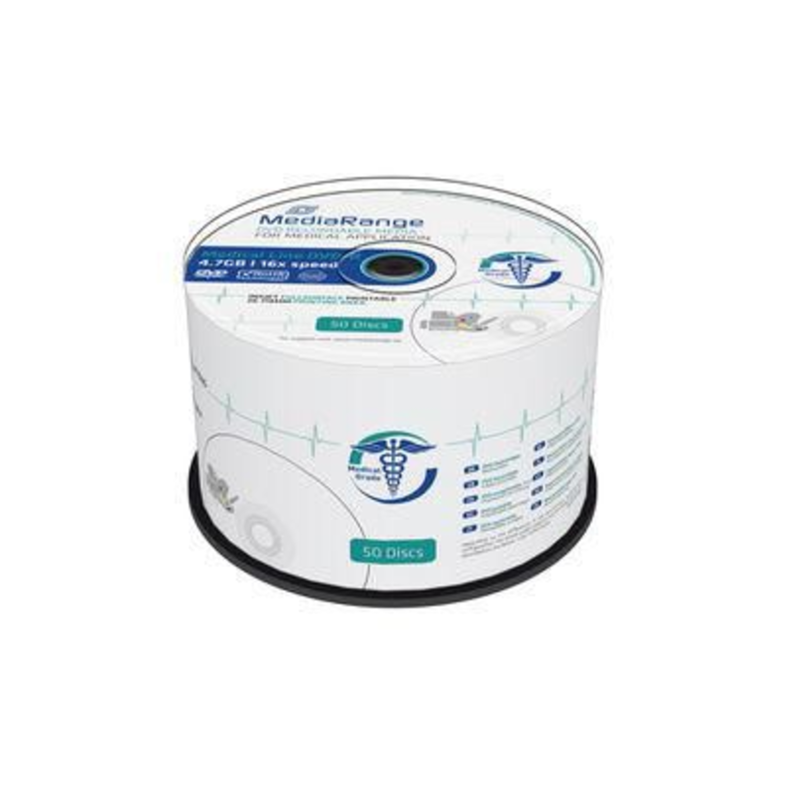 MEDIARANGE MEDICAL LINE DVD-R 16x (50)CB MR429 Cake Box Inkjet MR429
