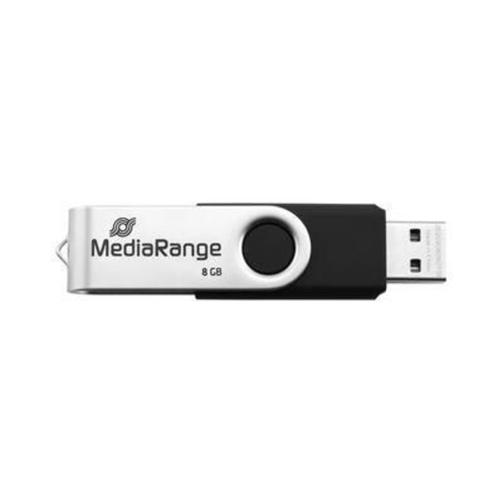MEDIARANGE MR931-2 16 GB USB Type-A Micro USB 2.0 15 MB/s Twist Ring Silver Black