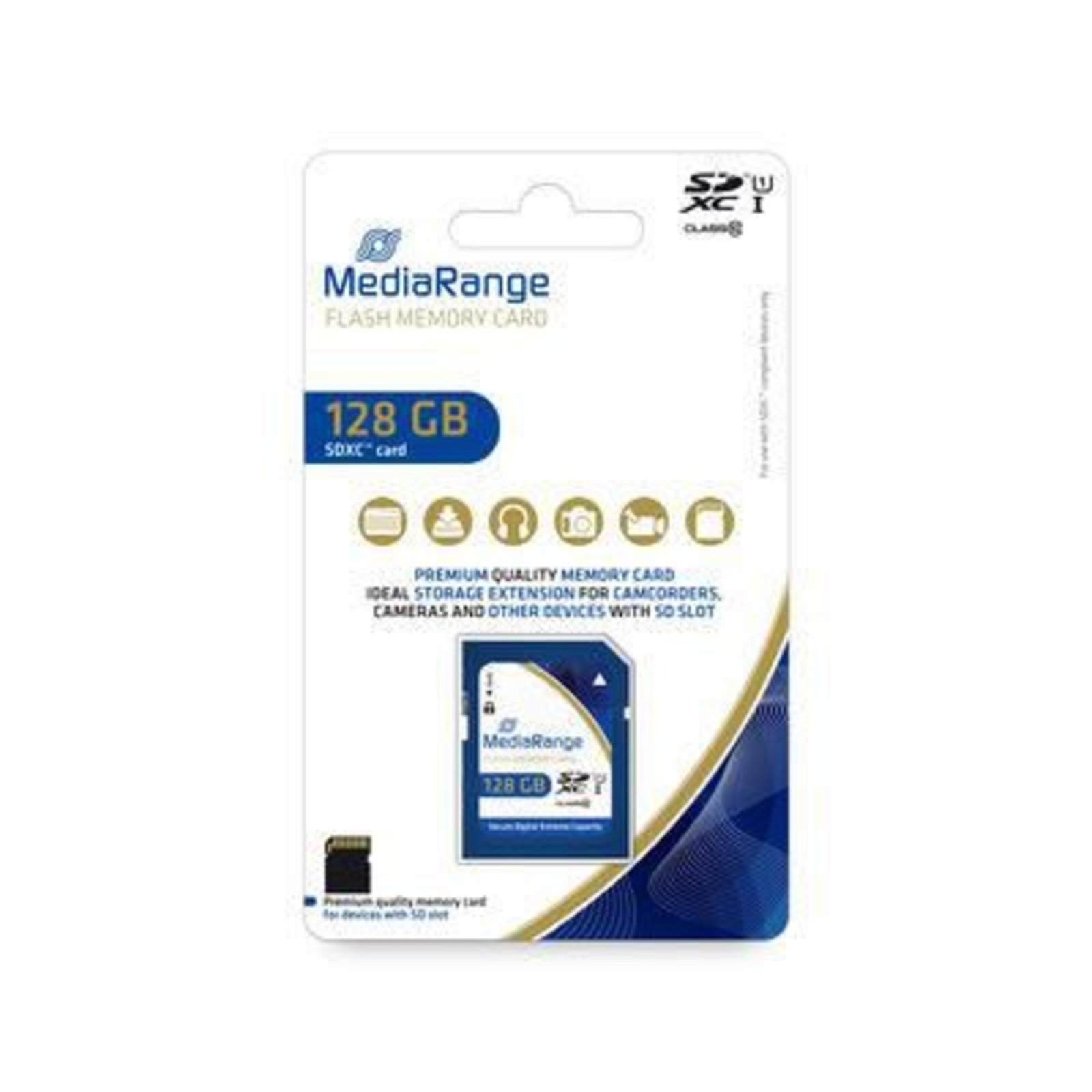 MEDIARANGE SD Card 128 GB SDXC UHS-1 Class 10 128 GB