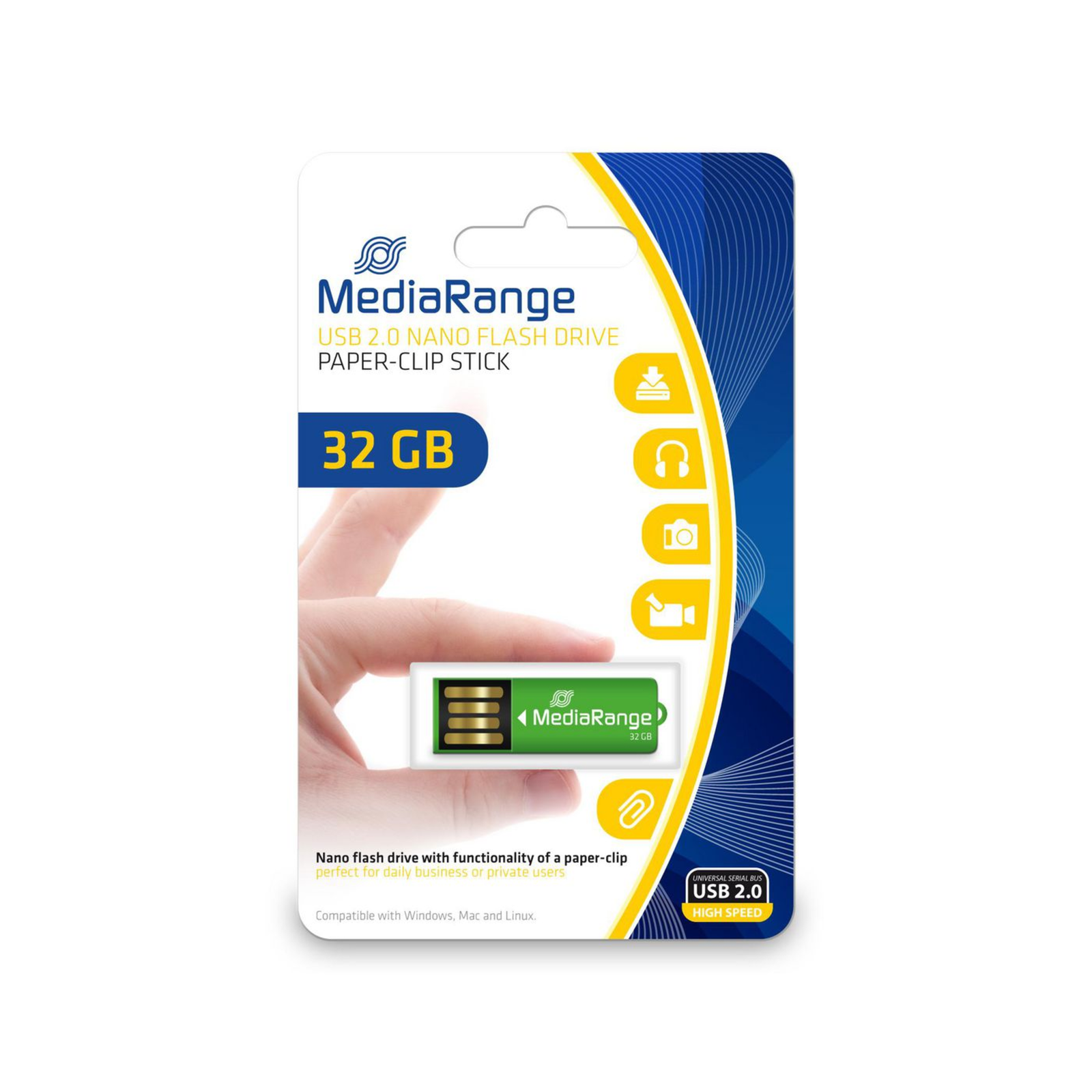 MEDIARANGE Nano USB Flash Drive 32 GB