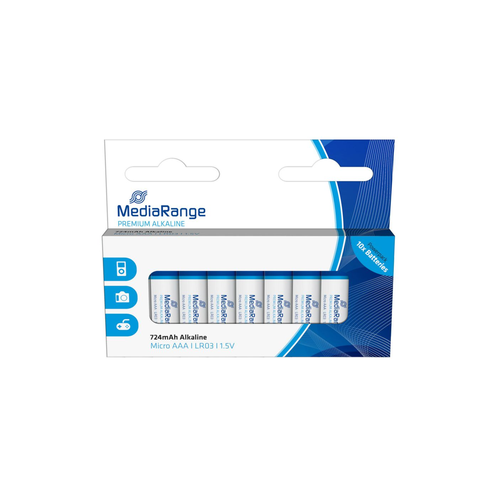 MEDIARANGE Premium 10 X AAA Alkaline Batteries