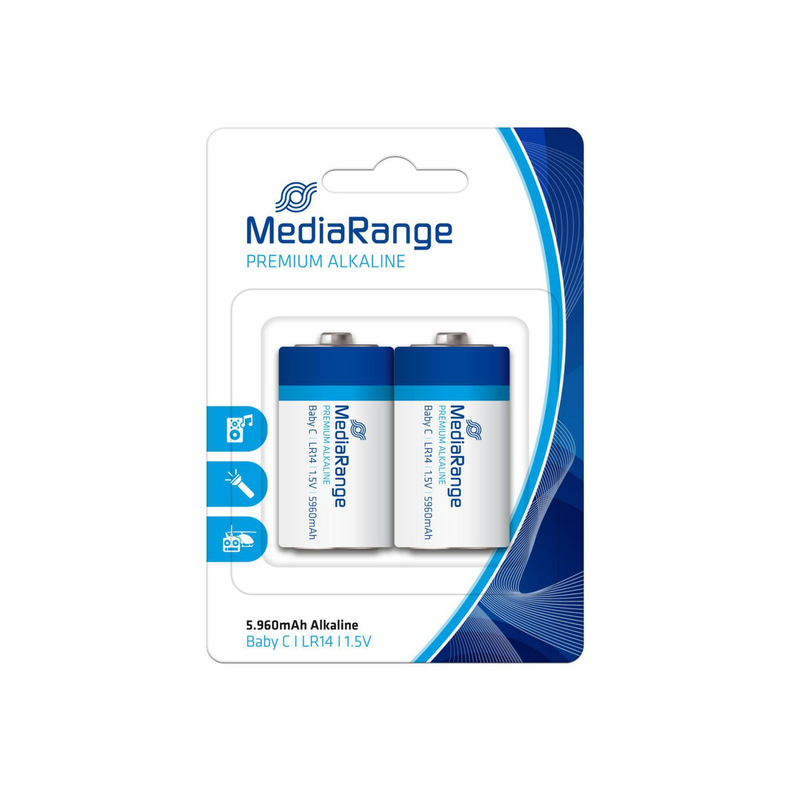 MEDIARANGE Premium Battery 2 X LR14 C Type
