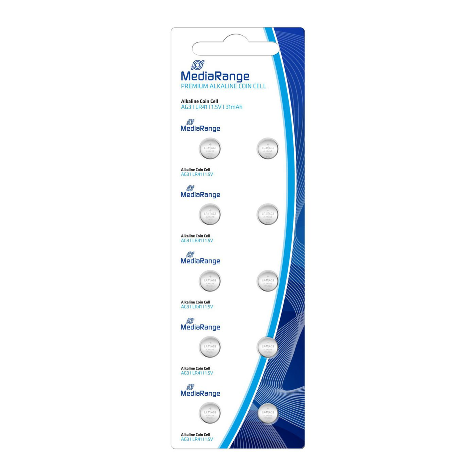 MEDIARANGE Premium MRBAT117 10 X LR41 Batteries