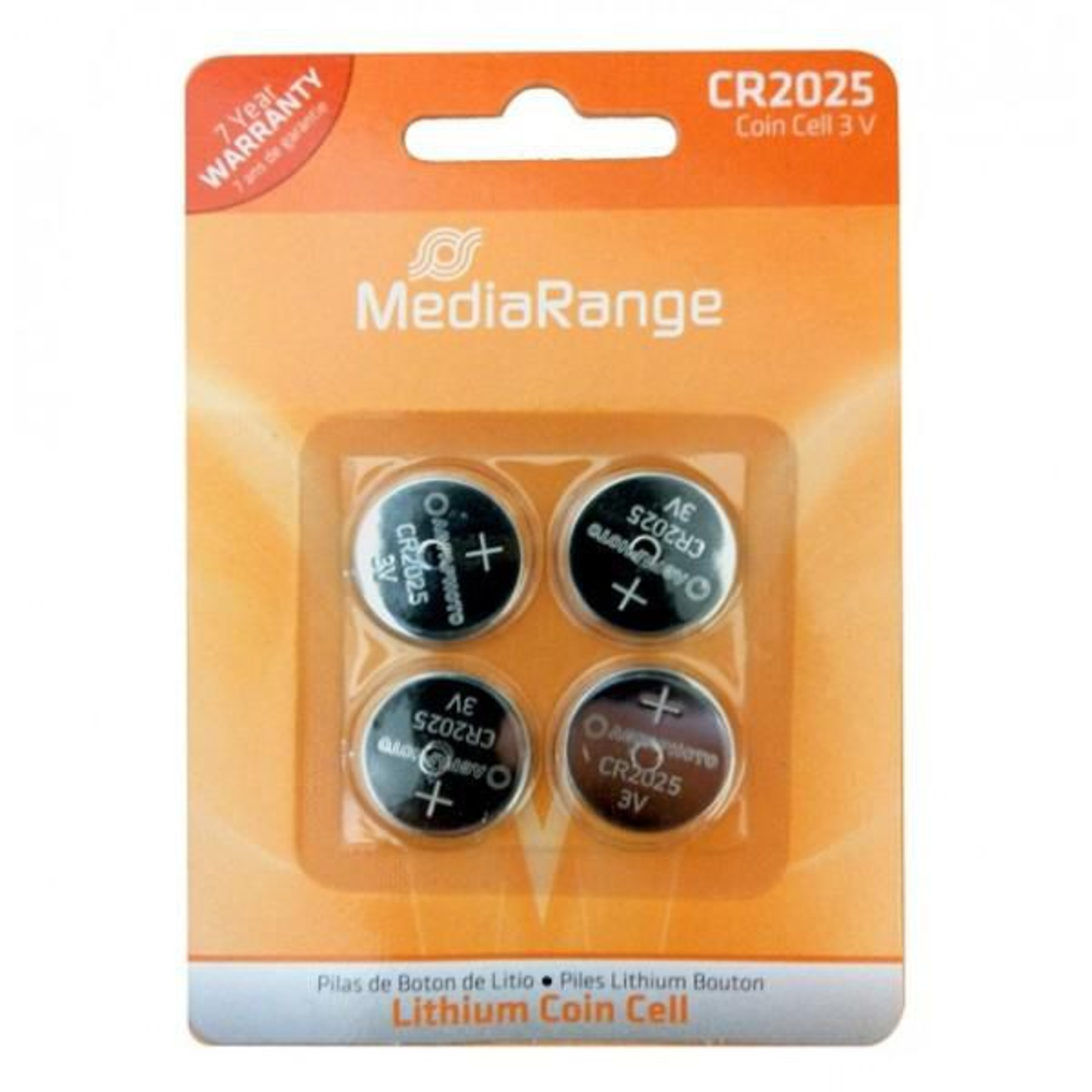 MEDIARANGE Battery 4 X CR2025 Li 150 MAh