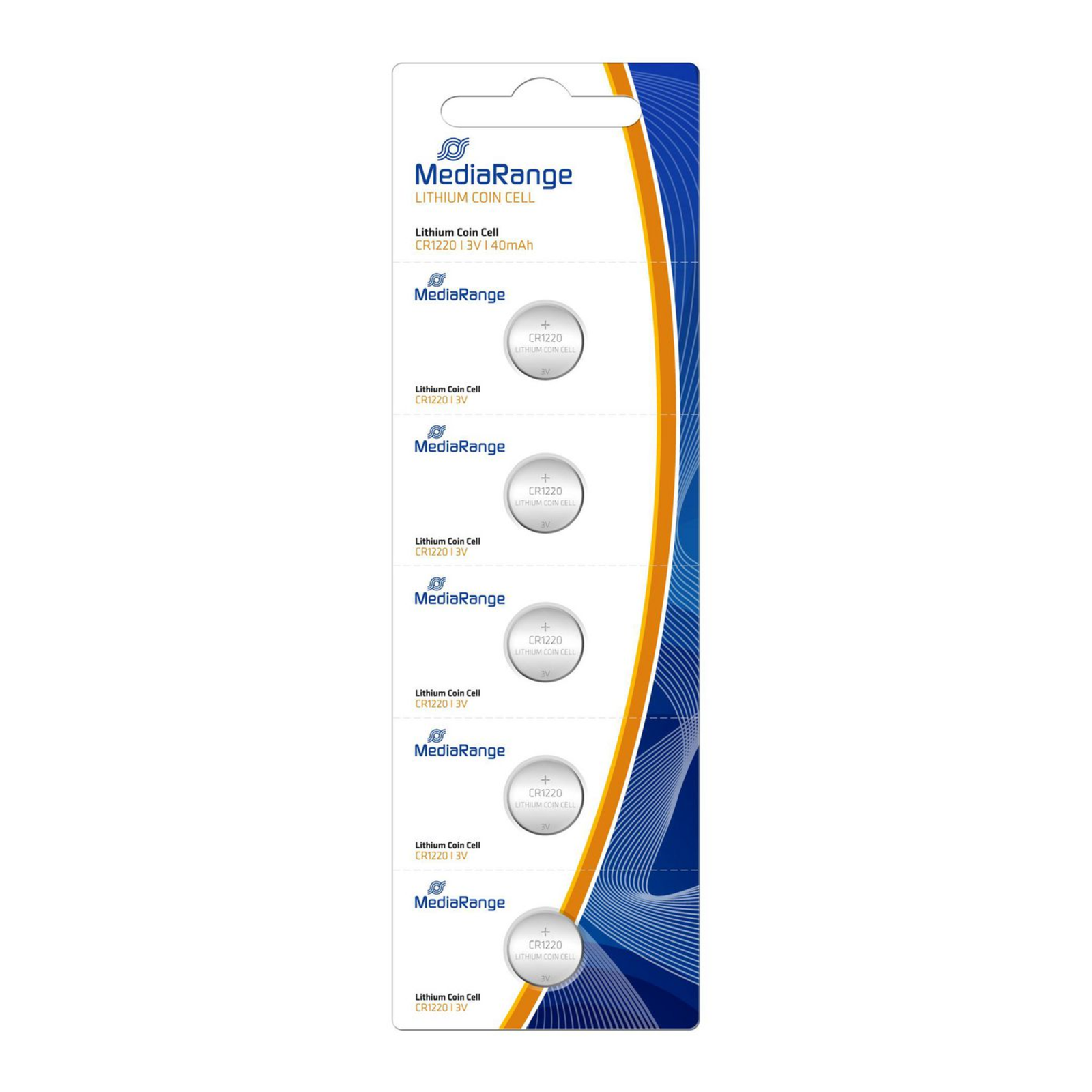 MEDIARANGE Battery 5 X CR1220 Li-ion 40