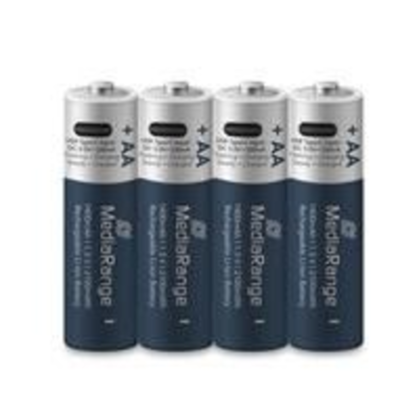 MEDIARANGE Ge USB-C Li-ion Rechargeable Battery Mignon AA/LR6/1.5V/400mAh 4-pack AA