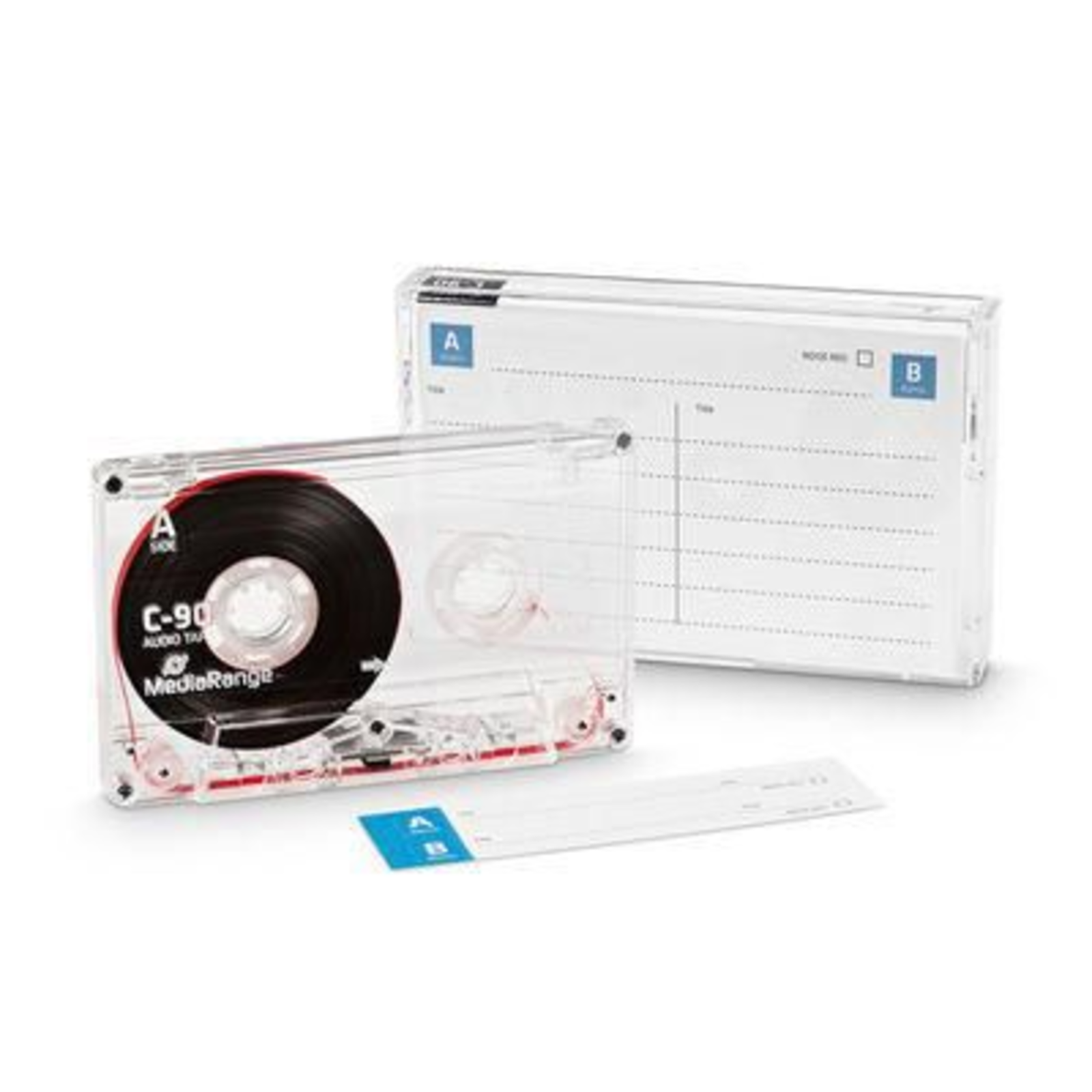 MEDIARANGE Audio Cassette C90 90 Min Type 1 Normal Bias Transp.