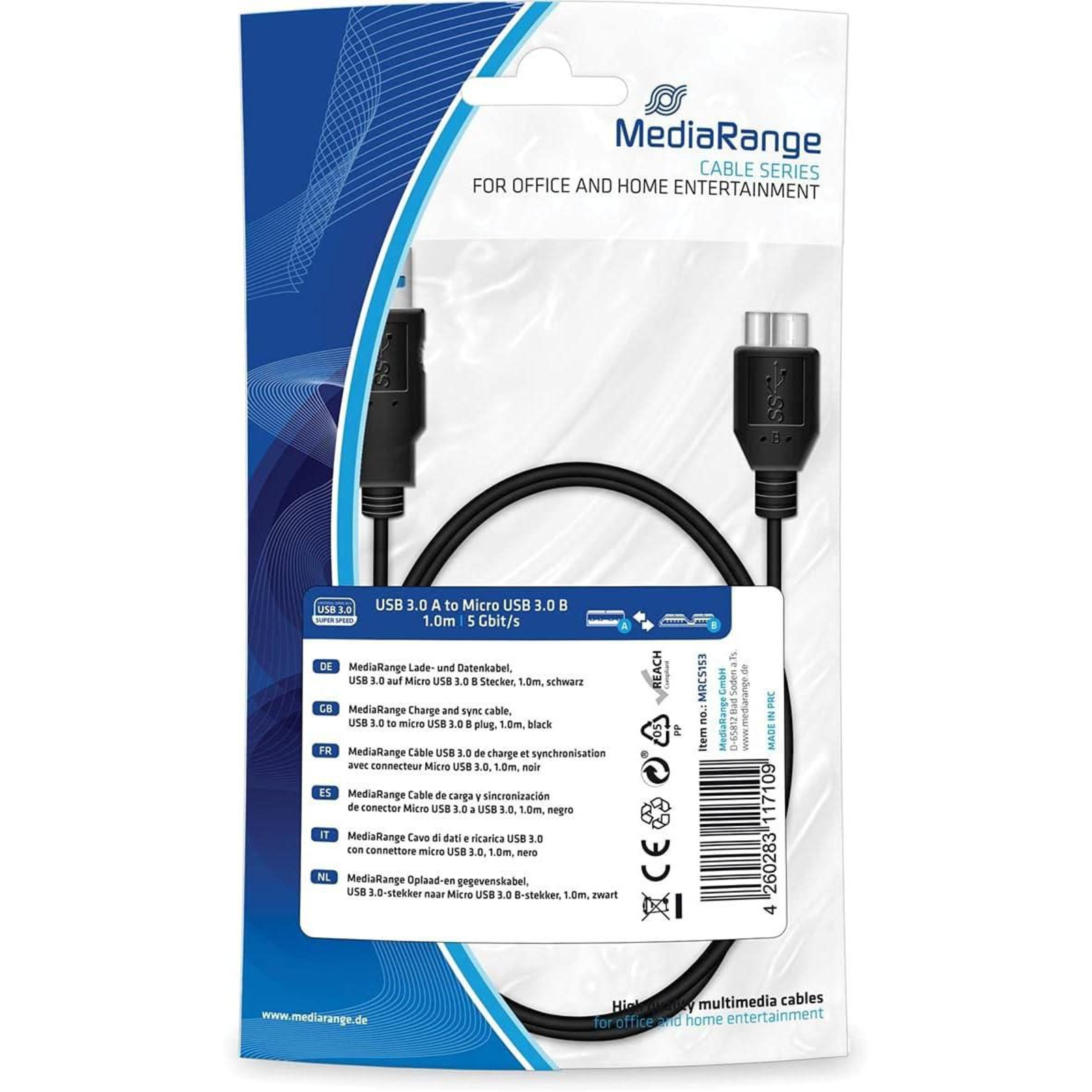 MEDIARANGE USB 3.0 CONNECTION CABLE