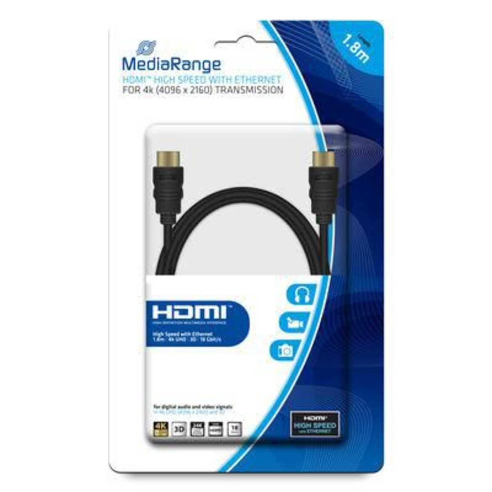 MEDIARANGE HDMI with Ethernet Cable HDMI (S)