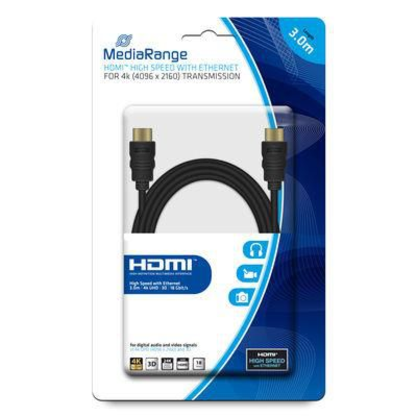 MEDIARANGE HDMI with Ethernet Cable HDMI (S)