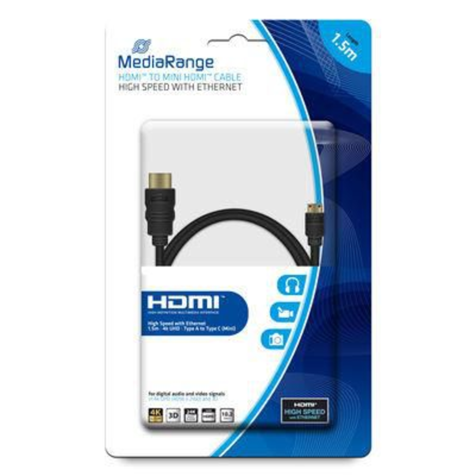 MEDIARANGE HDMI with Ethernet Cable HDMI (S)