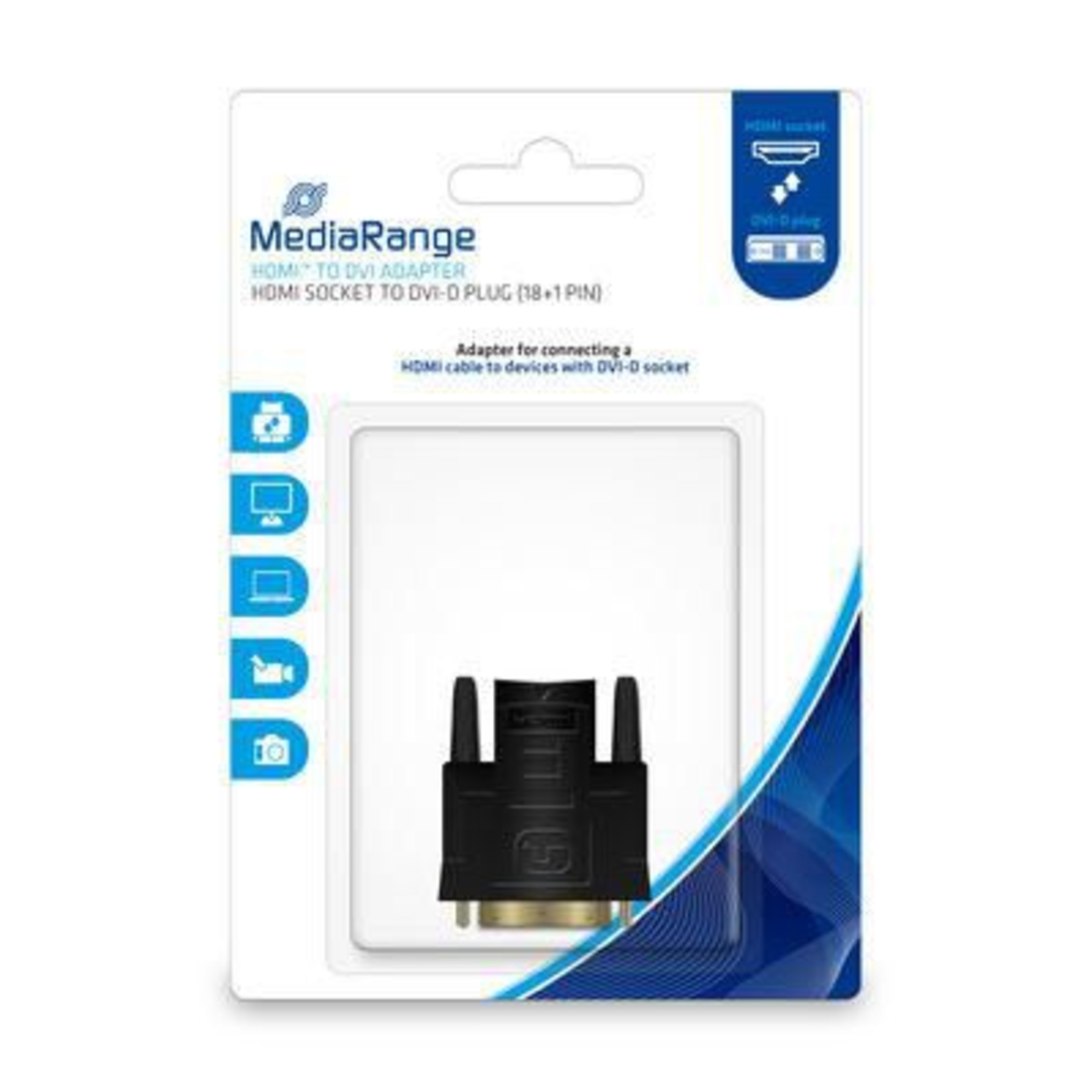 MEDIARANGE MRCS170 DVI-D HDMI Black