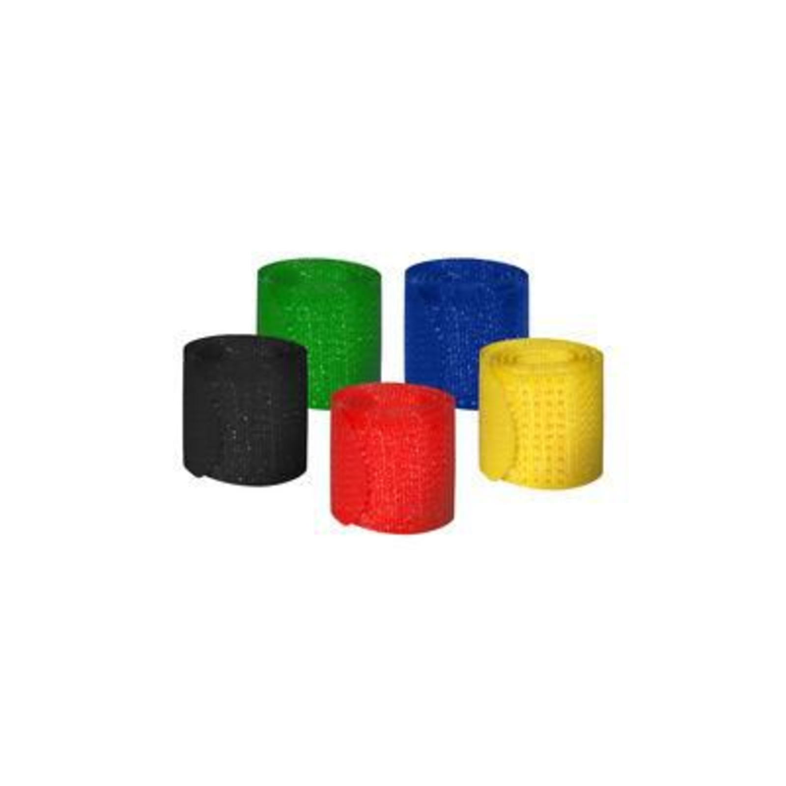 MEDIARANGE MRCS302 Cable TiesVelcro Fastener Nylon Black Blue Green Red Yellow 21.5cm 16mm 5 Pieces